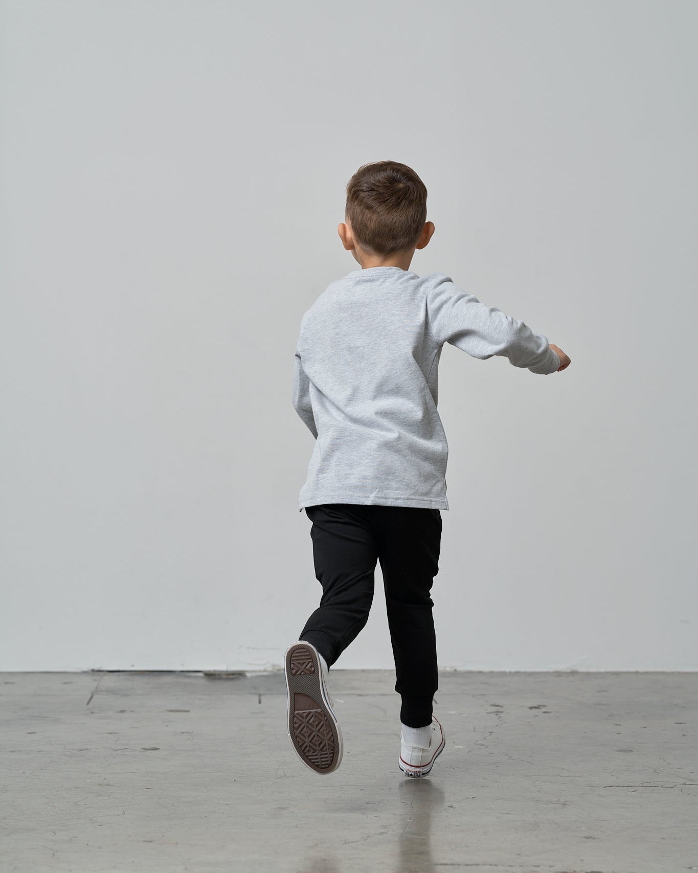 Long Sleeve Elevated Tee - Grey - Little Bipsy