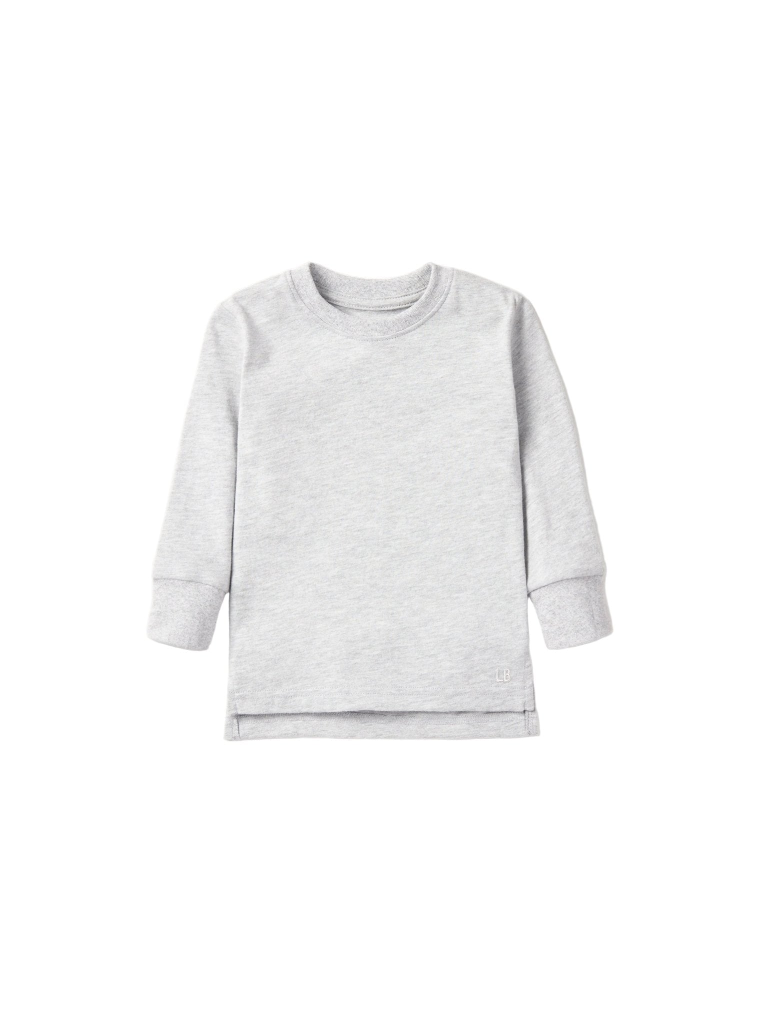 Long Sleeve Elevated Tee - Grey - Little Bipsy