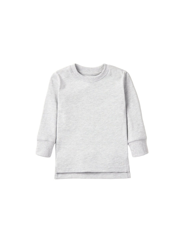 Long Sleeve Elevated Tee - Grey - Little Bipsy