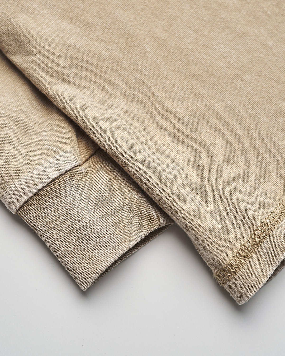 Long Sleeve Mineral Wash Tee - Khaki - Little Bipsy