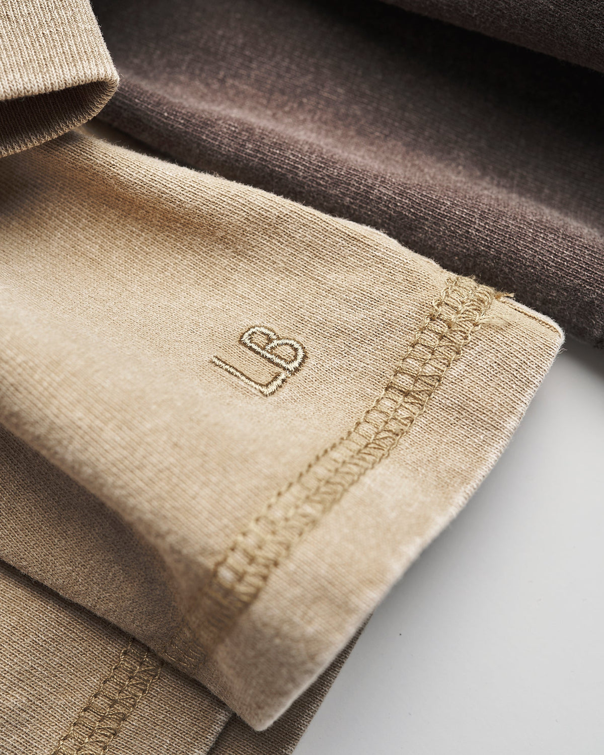Long Sleeve Mineral Wash Tee - Khaki - Little Bipsy