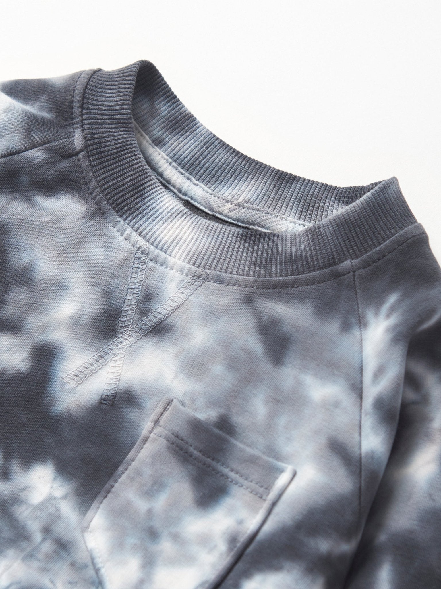 Marble Pullover - Blue - Little Bipsy