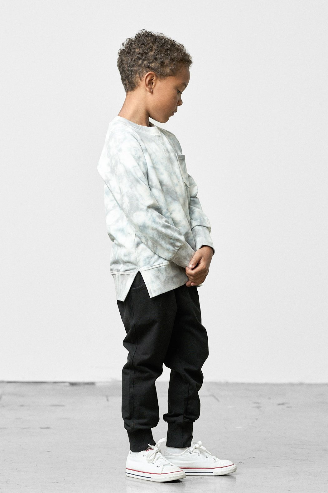 Marble Pullover - Grey - Little Bipsy