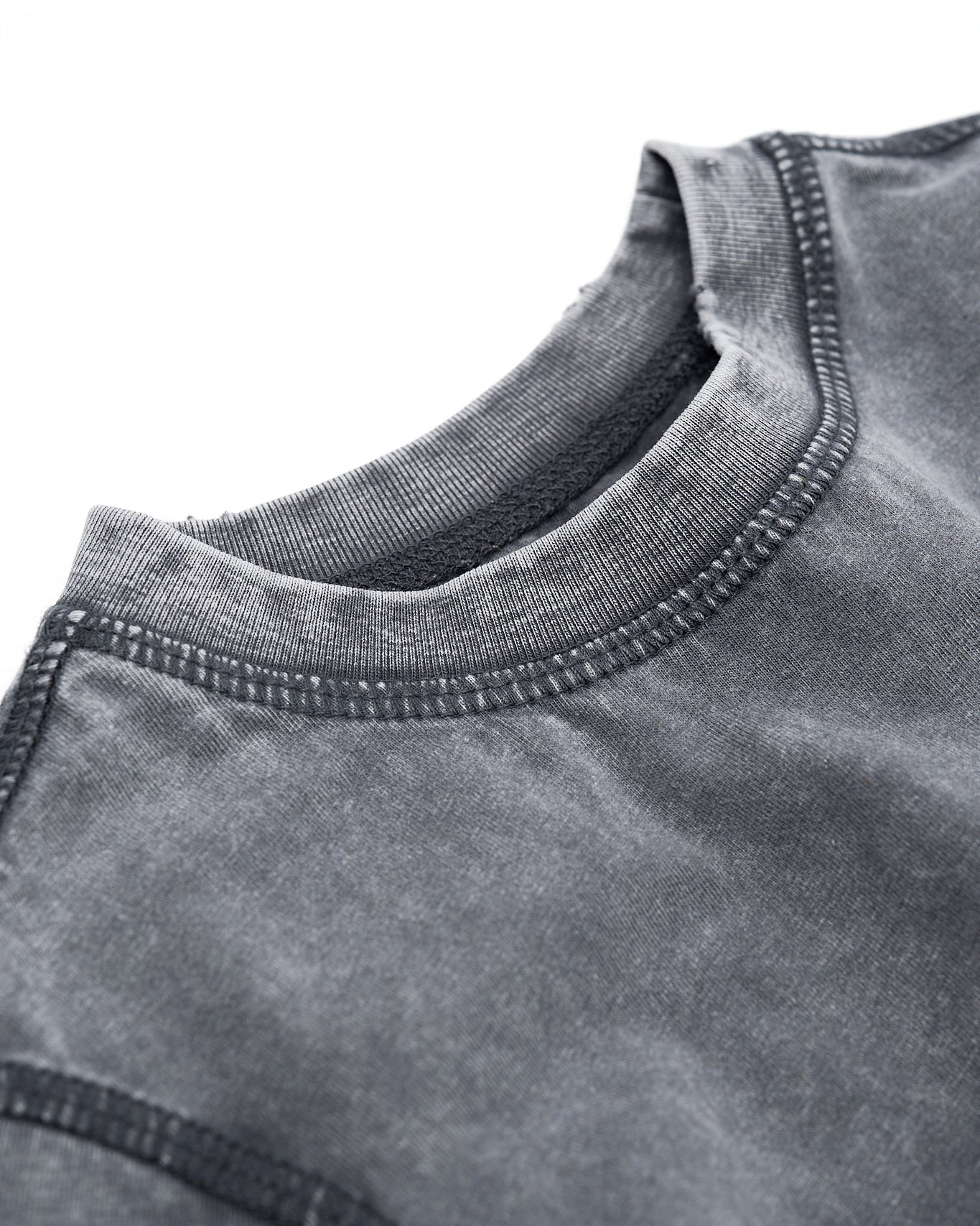 Mineral Wash Tee - Graphite - Little Bipsy