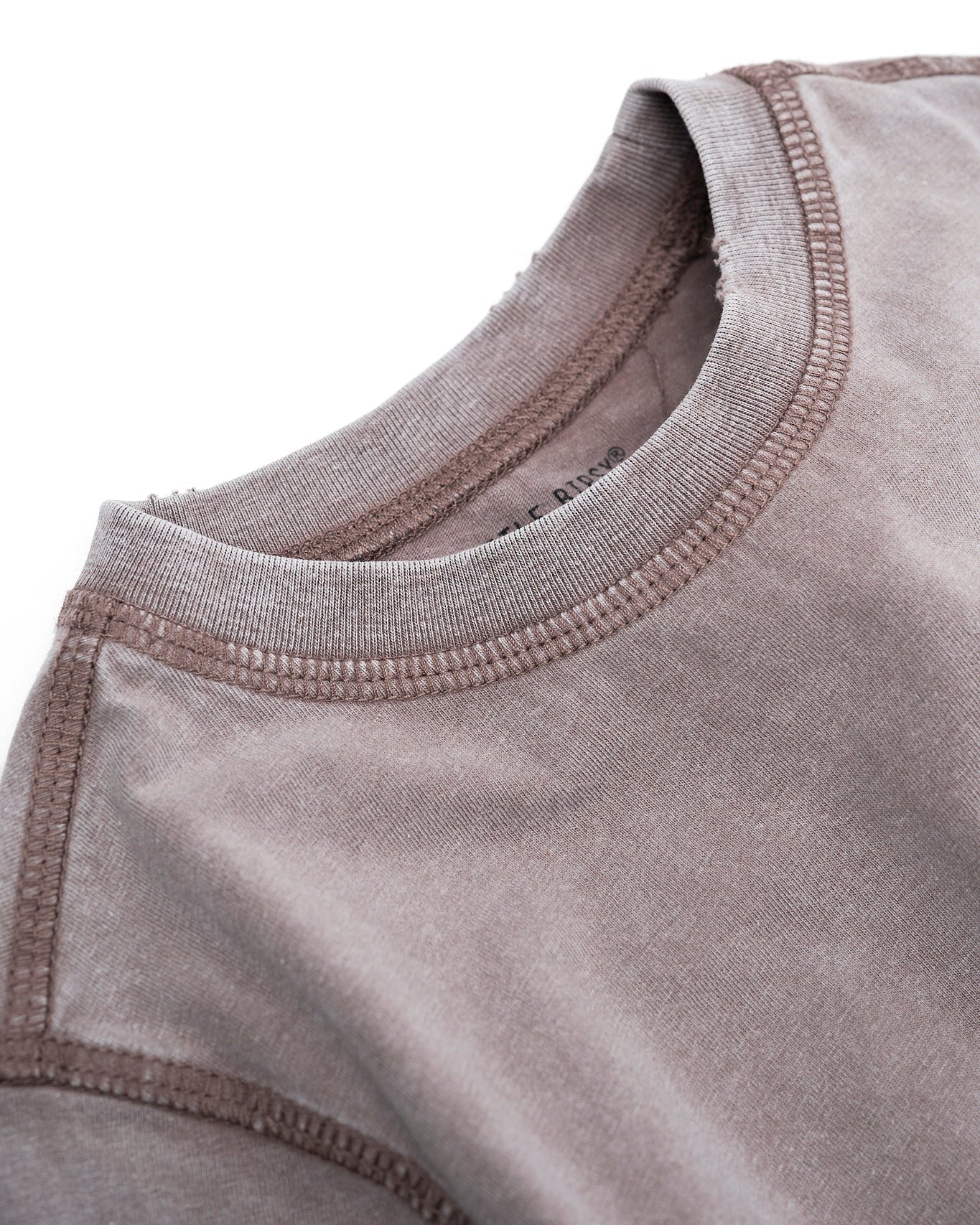 Mineral Wash Tee - Taupe - Little Bipsy