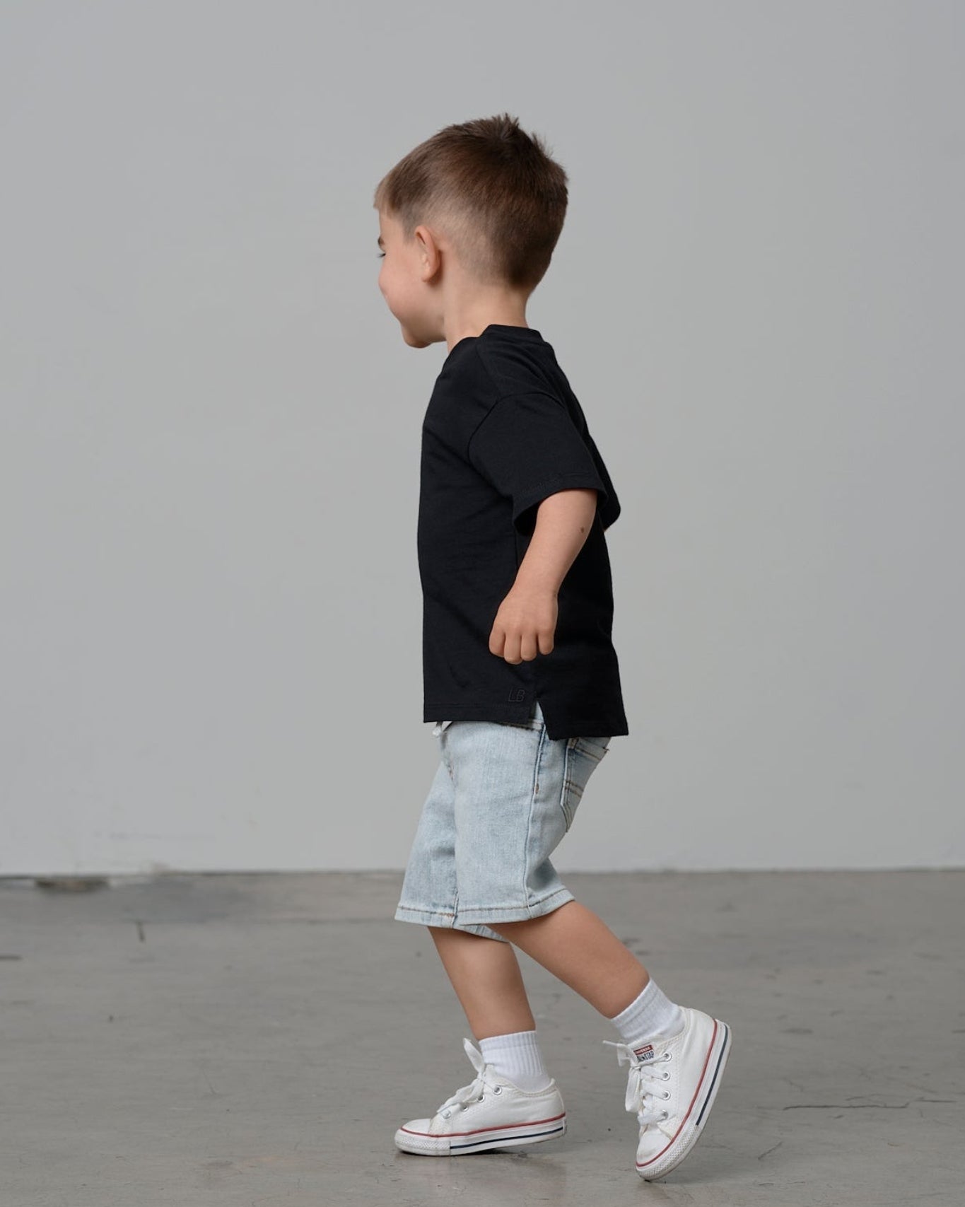 Modern Tee - Black - Little Bipsy