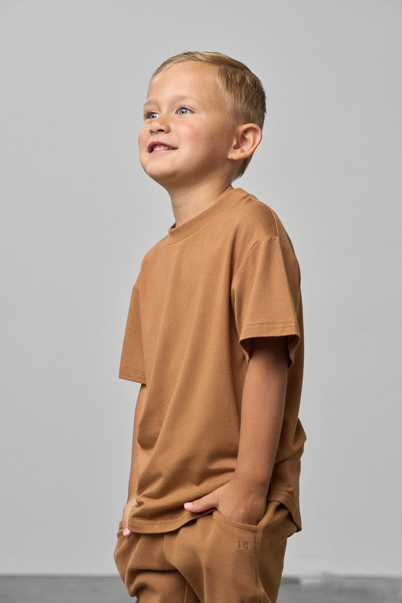Oversized Bamboo Tee - Chestnut - Little Bipsy