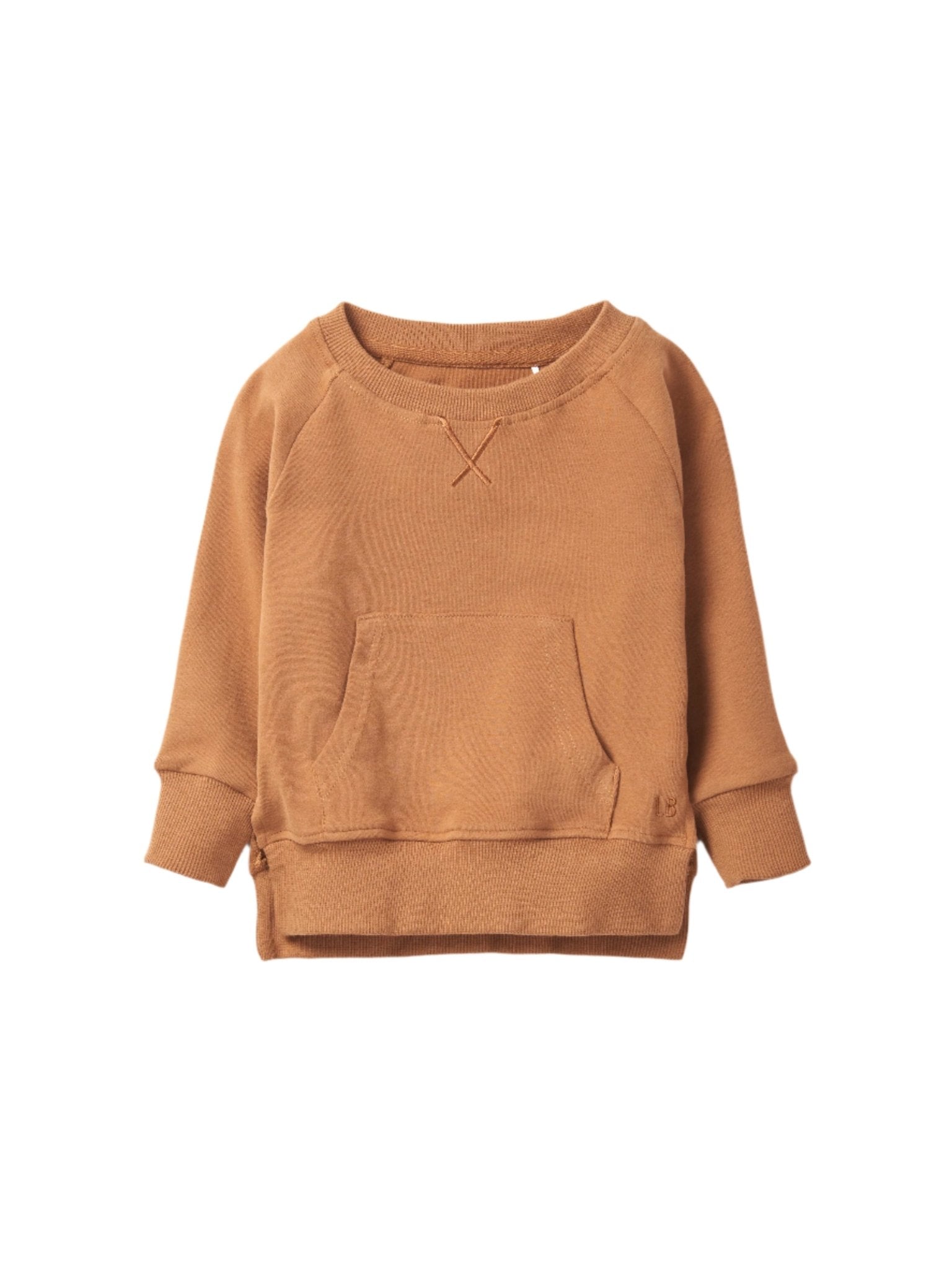 Pocket Pullover - Chestnut - Little Bipsy