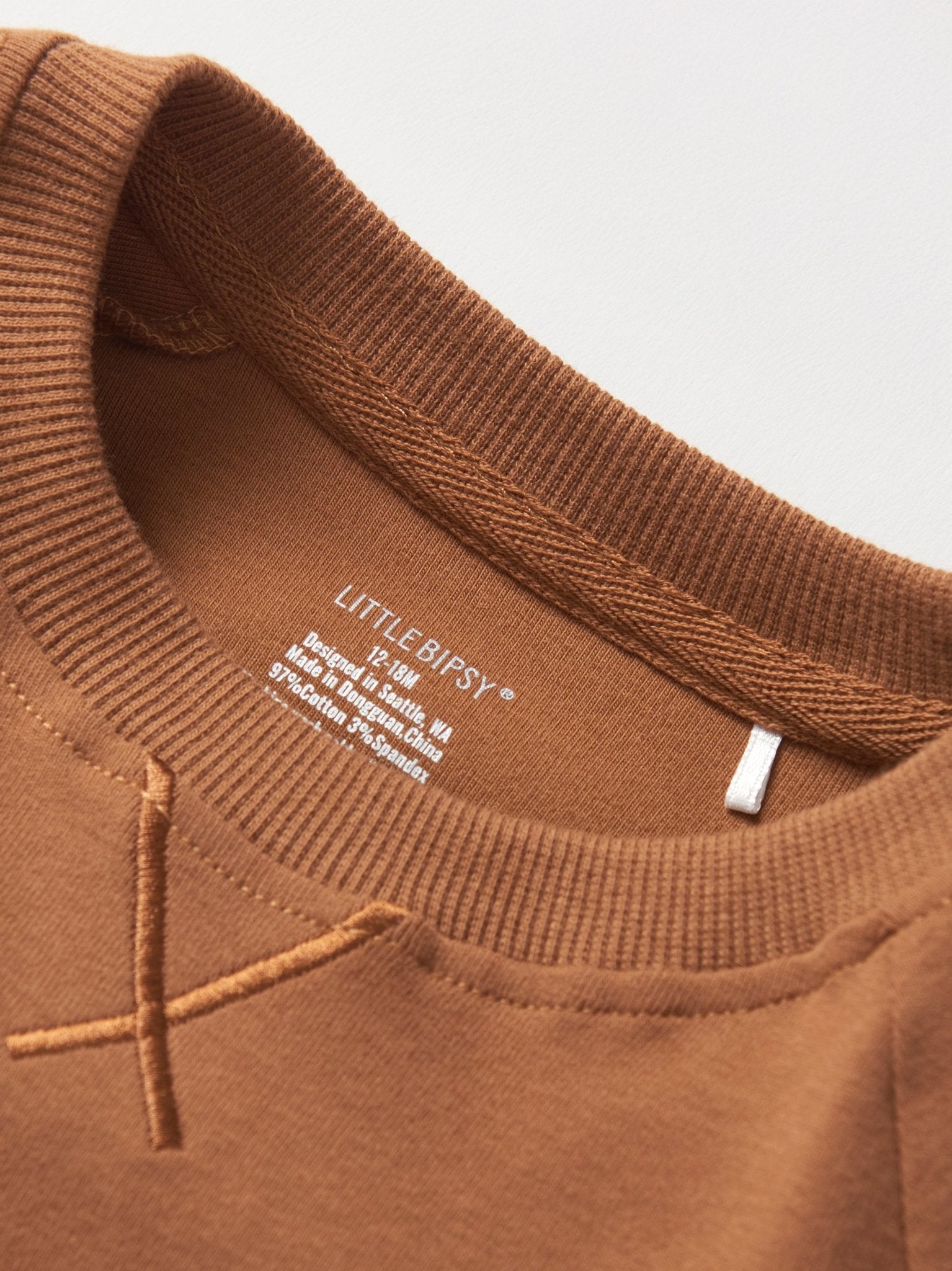 Pocket Pullover - Chestnut - Little Bipsy