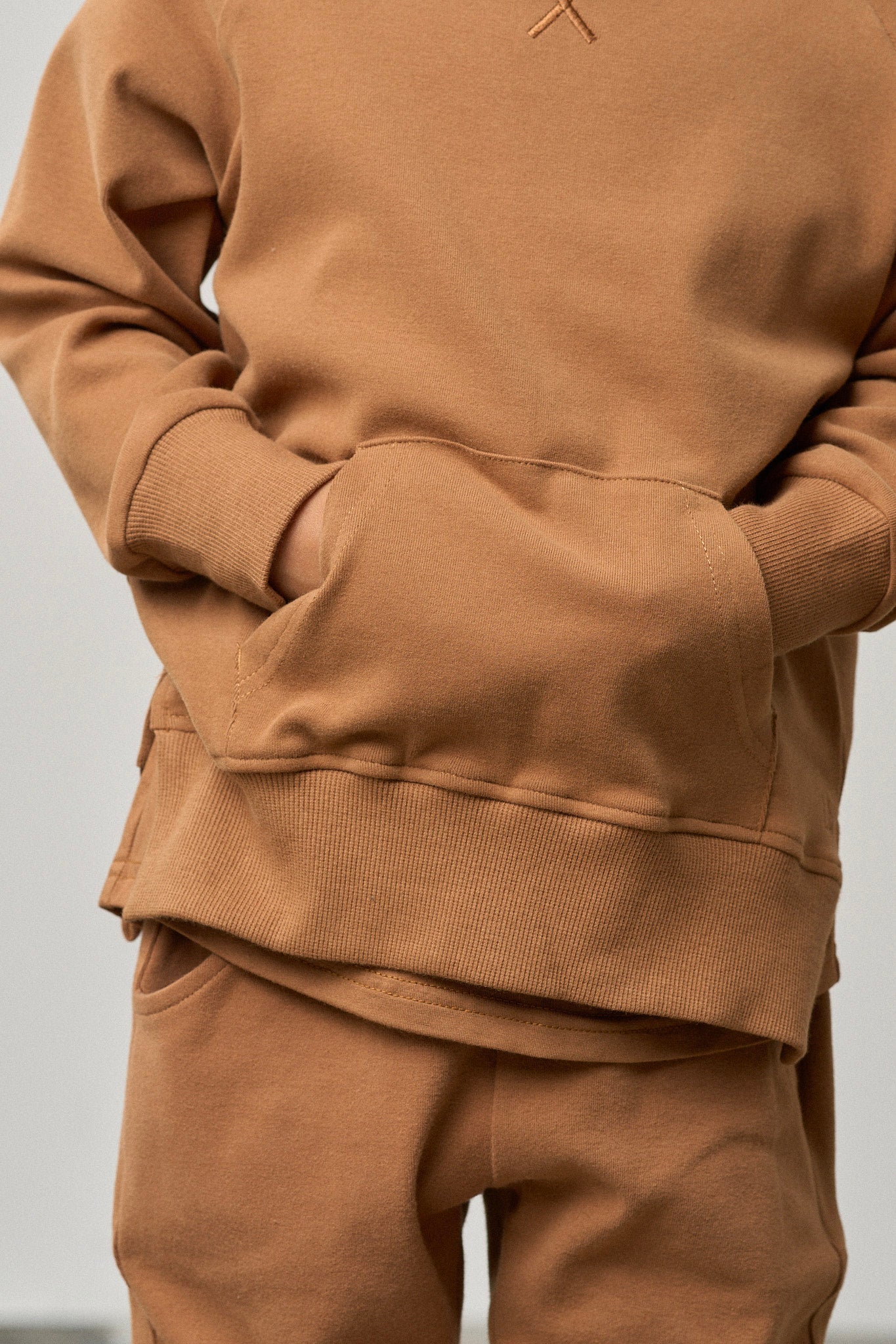 Pocket Pullover - Chestnut - Little Bipsy
