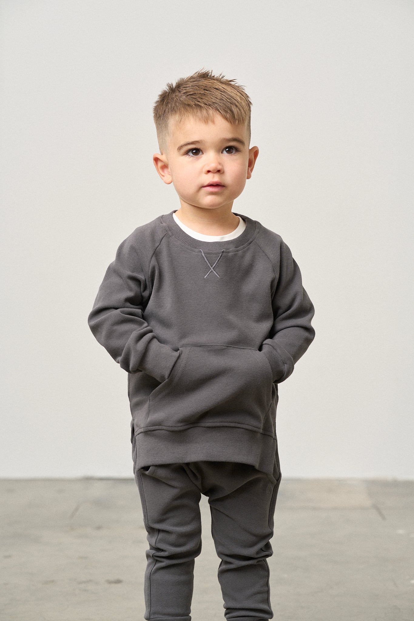 Pocket Pullover - Shadow - Little Bipsy