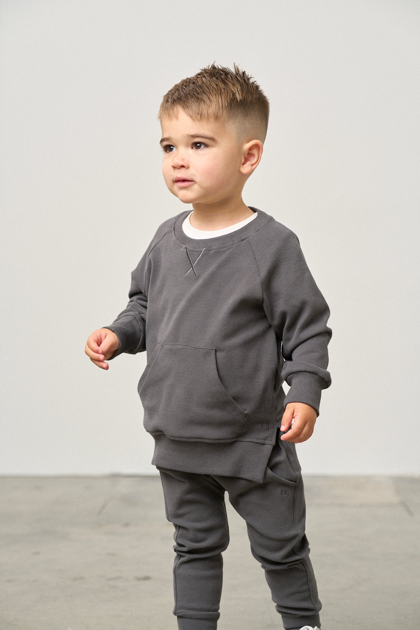 Pocket Pullover - Shadow - Little Bipsy