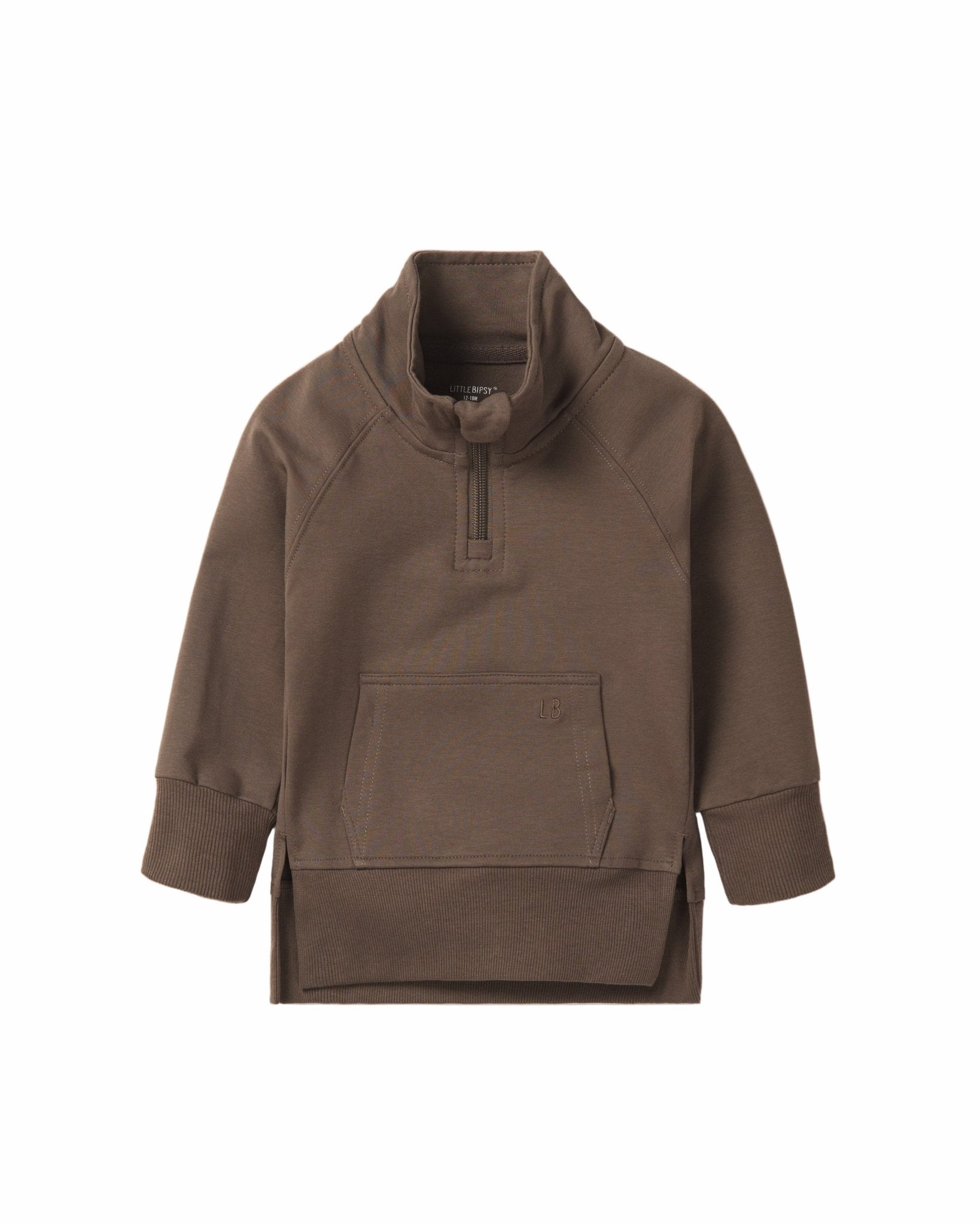 Quarter Zip Pullover - Cocoa