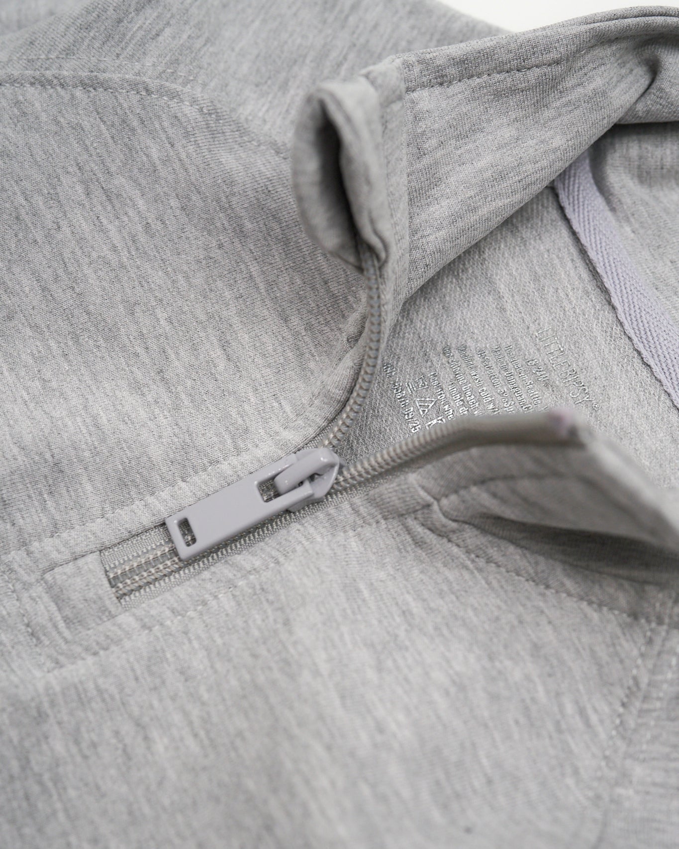 Quarter Zip Pullover - Grey - Little Bipsy