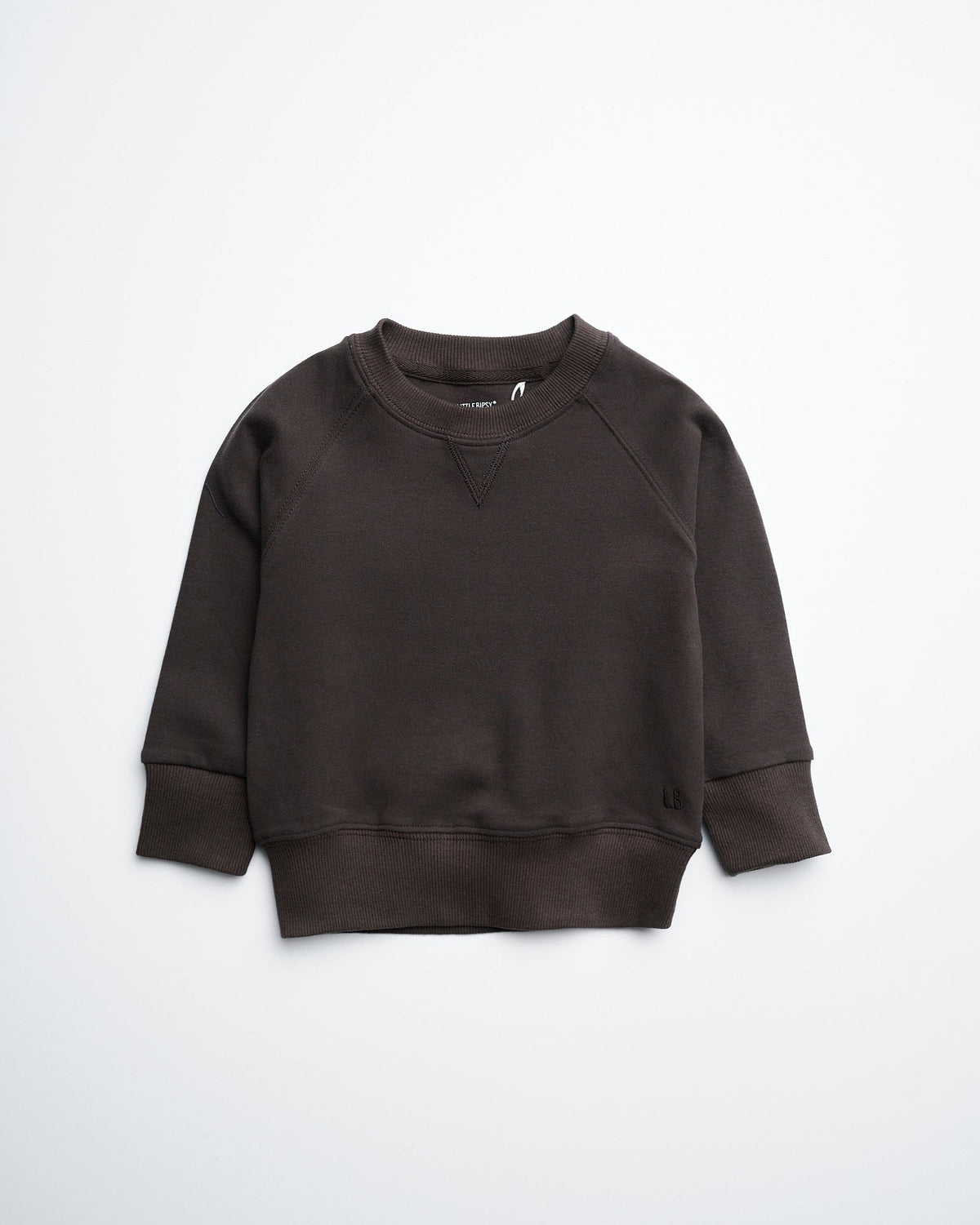 Raglan Crewneck - Brown - Little Bipsy