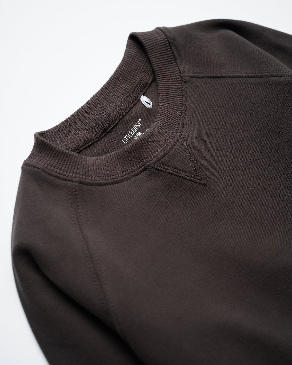 Raglan Crewneck - Brown - Little Bipsy