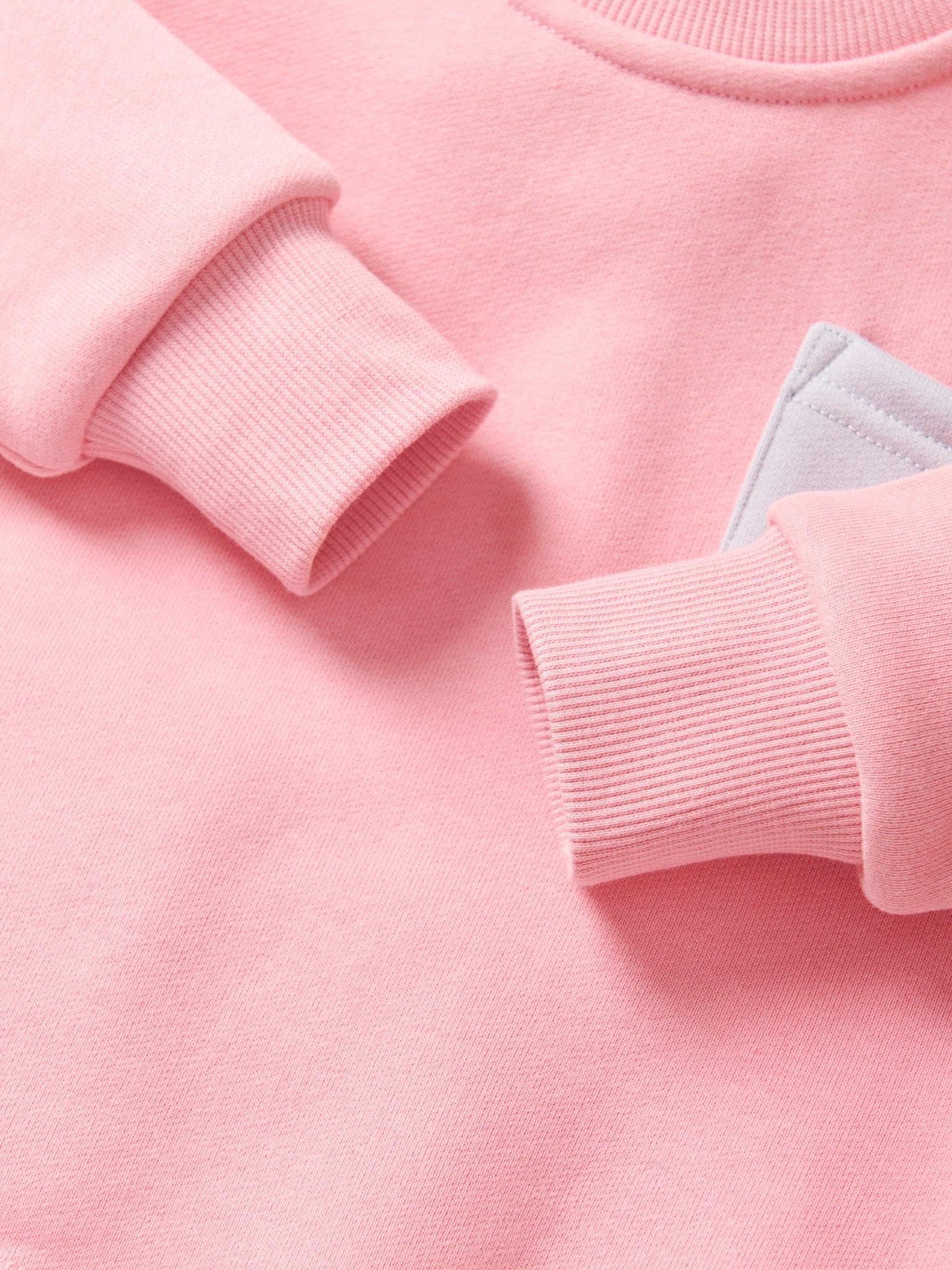 Raw Edge Elevated Crewneck - Rose - Little Bipsy