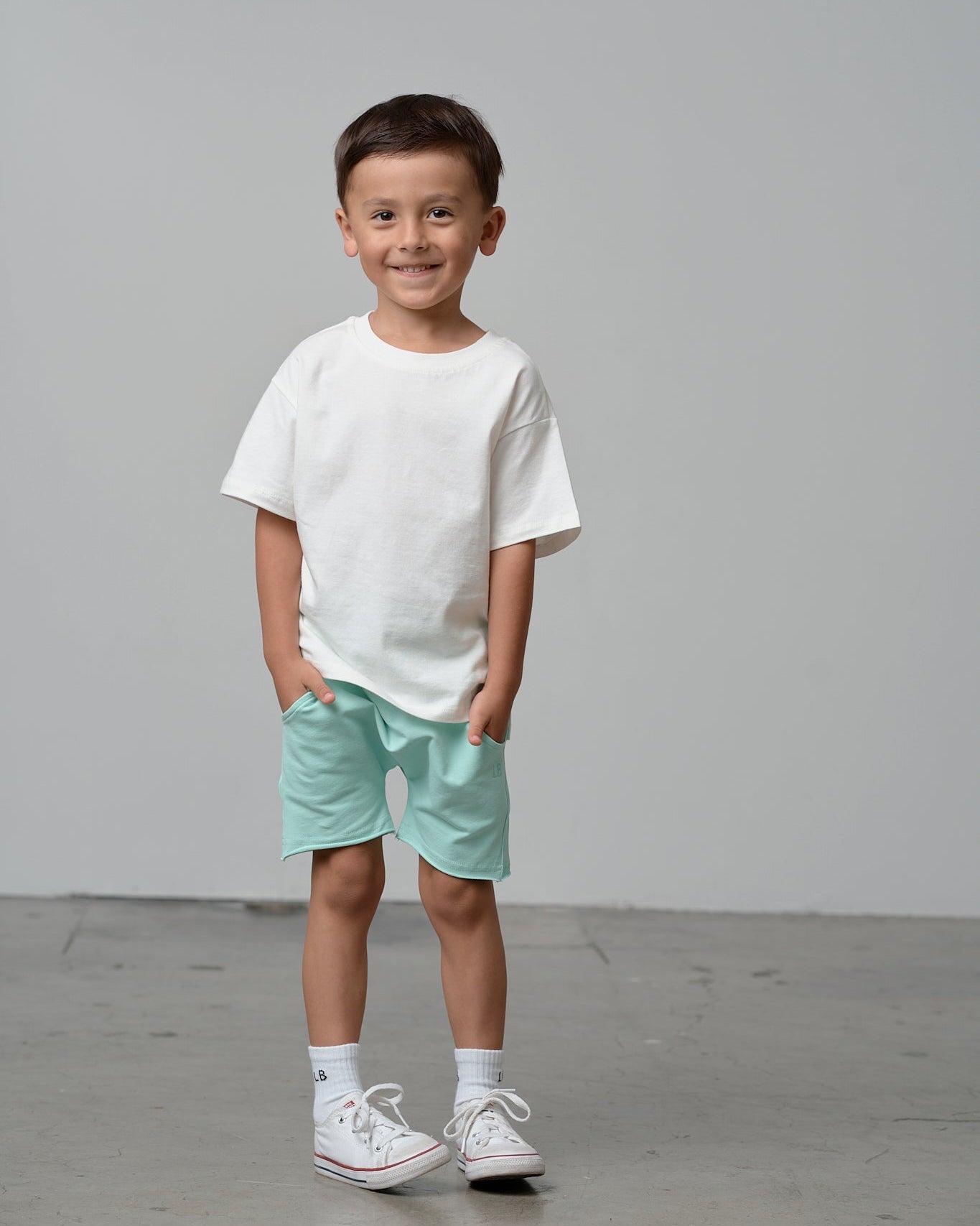 Raw Edge Harem Short - Mint