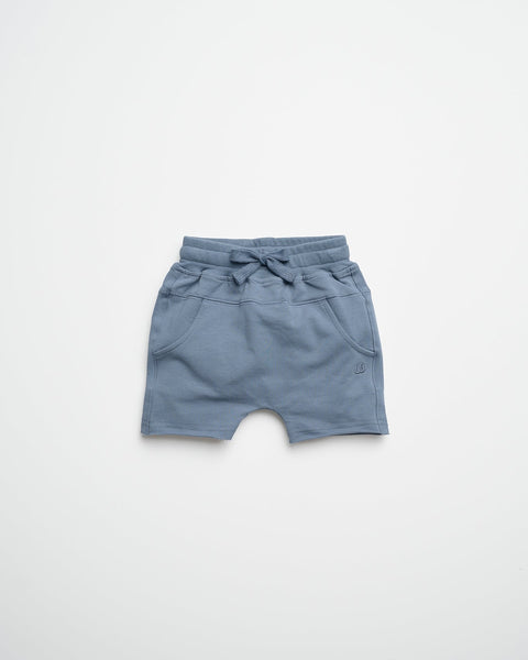 Raw Edge Harem Short - Worn Indigo
