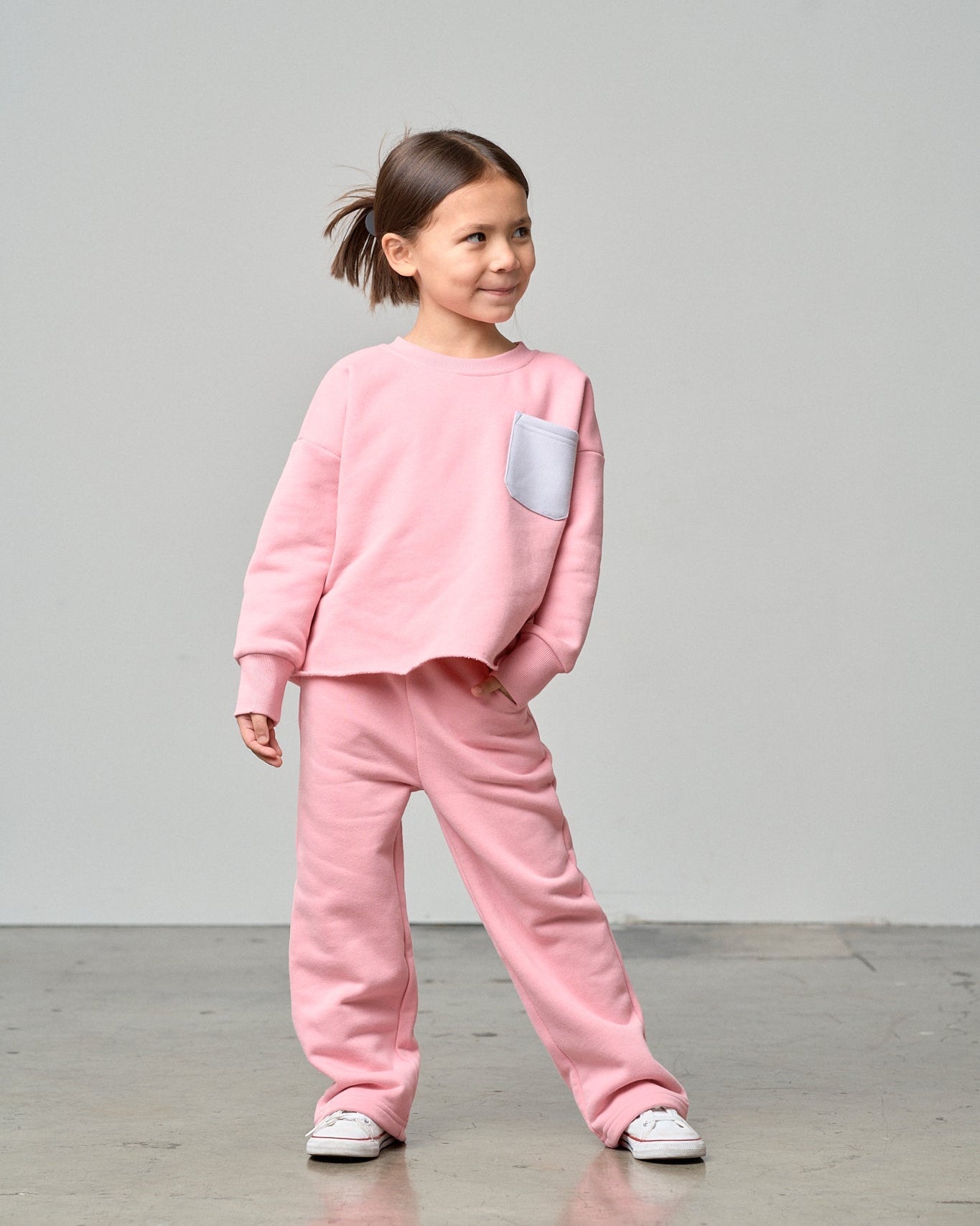 Relaxed Elevated Sweatpant - Rose - Little Bipsy