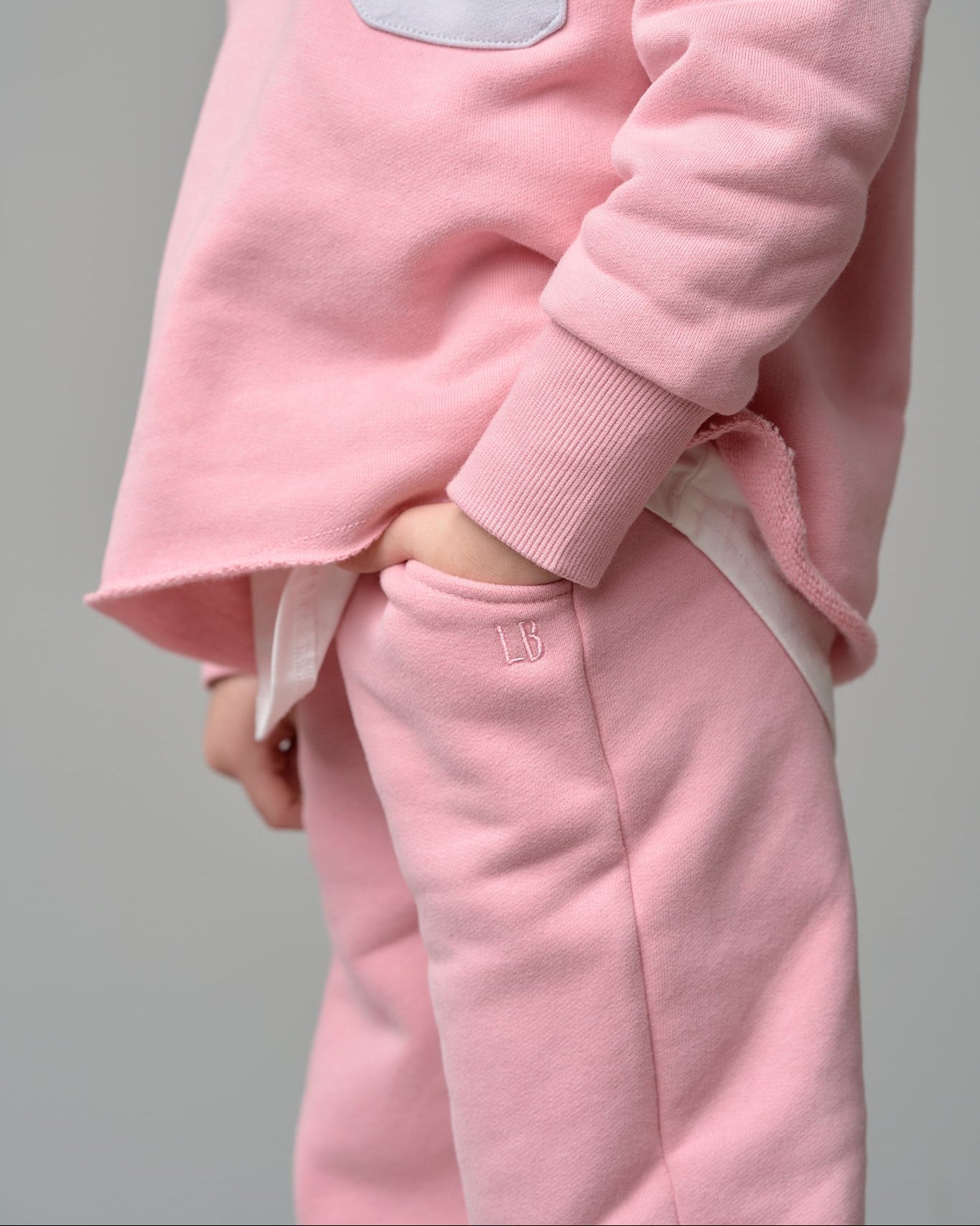 Relaxed Elevated Sweatpant - Rose - Little Bipsy