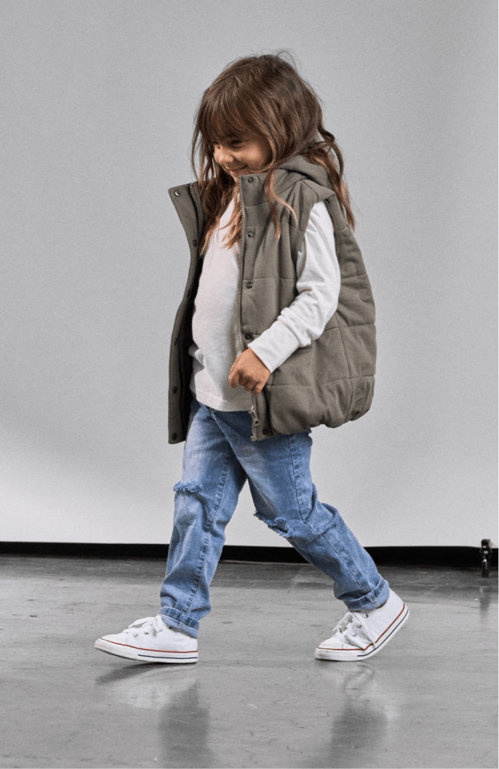 Relaxed Fit Distressed Denim - Little Bipsy