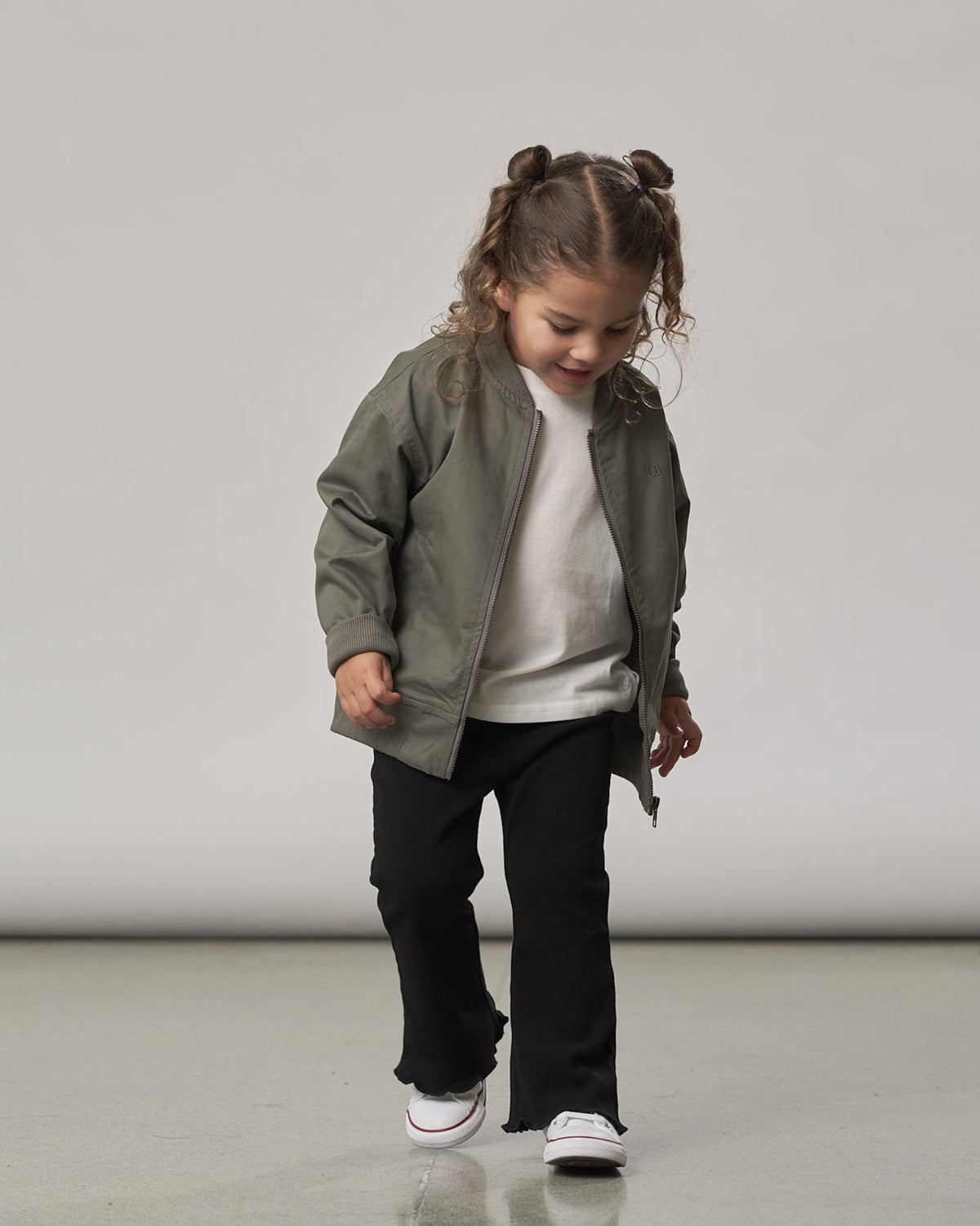 Ribbed Flare Pant - Black - Little Bipsy