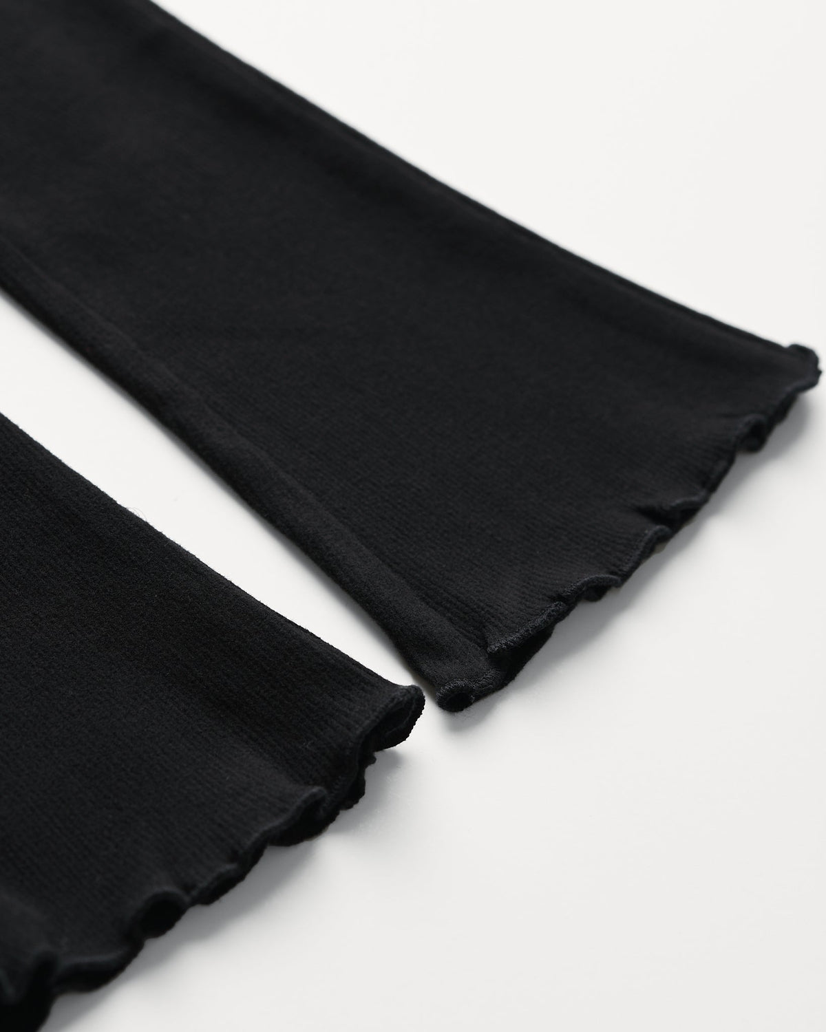 Ribbed Flare Pant - Black - Little Bipsy