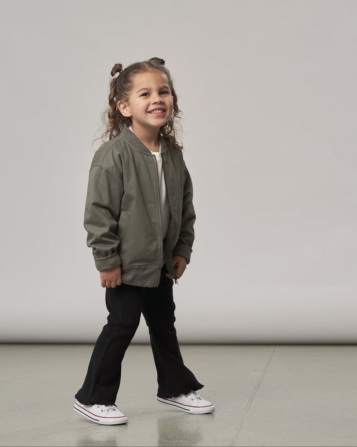 Ribbed Flare Pant - Black - Little Bipsy