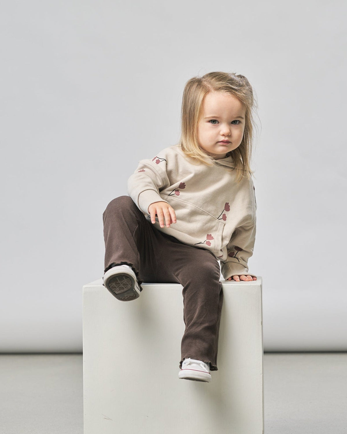 Ribbed Flare Pant - Brown - Little Bipsy