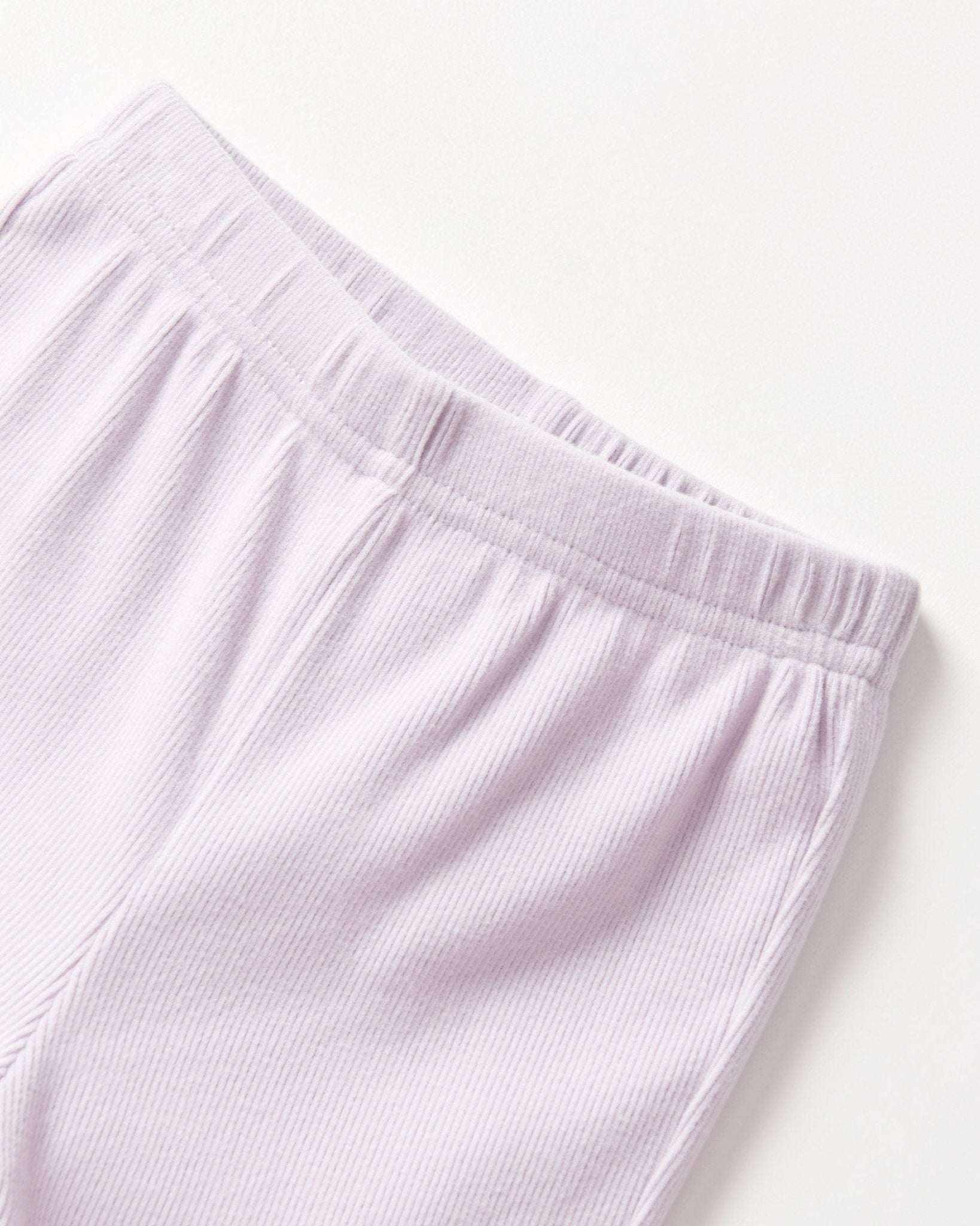 Ribbed Flare Pant - Lilac - Little Bipsy