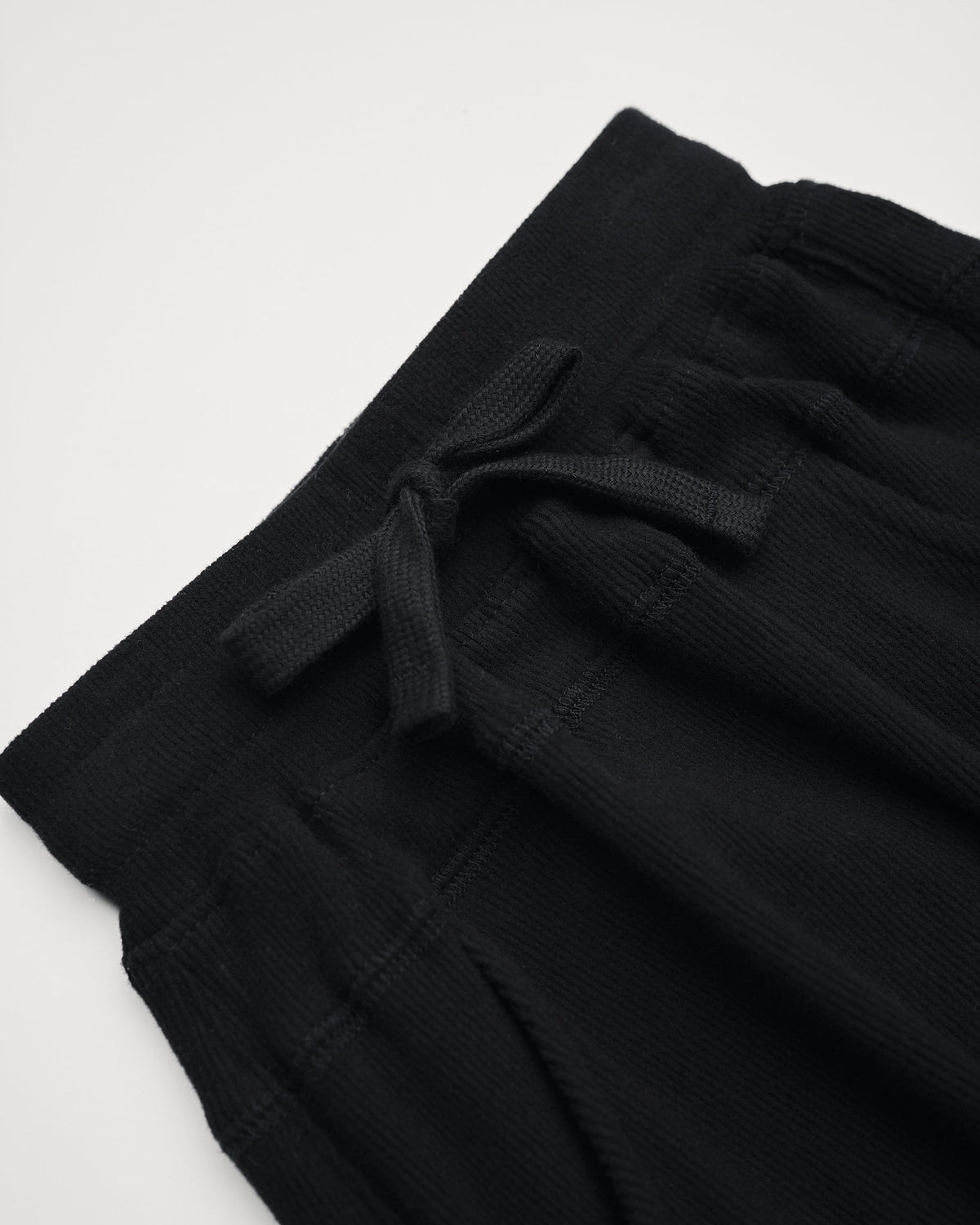 Ribbed Jogger - Black - Little Bipsy