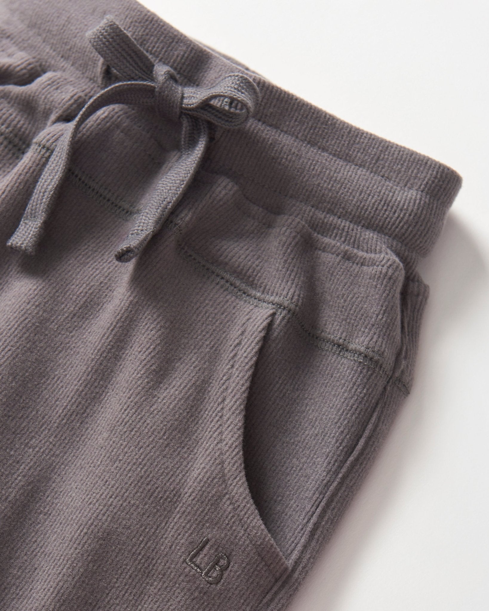 Ribbed Jogger - Graphite - Little Bipsy