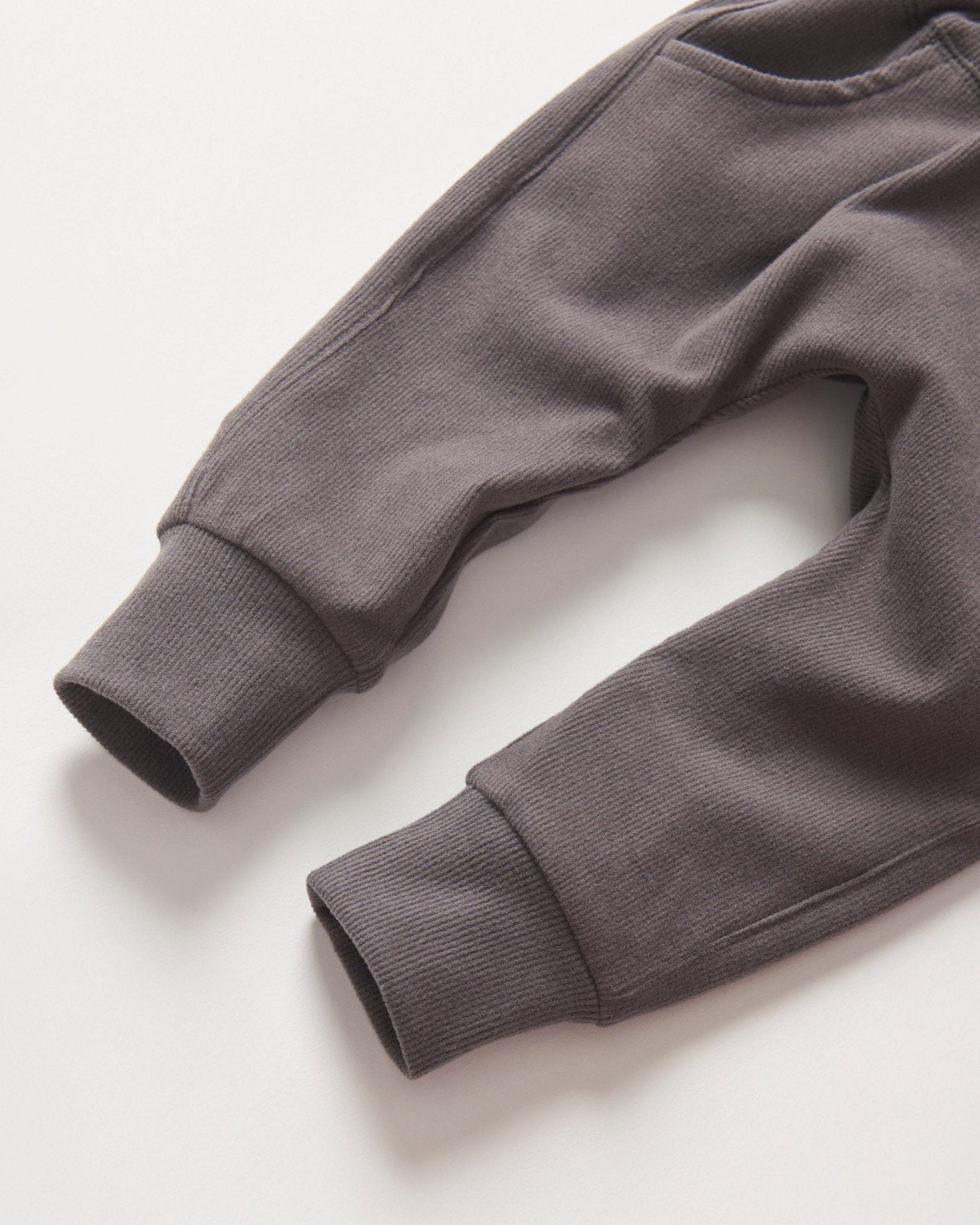 Ribbed Jogger - Graphite - Little Bipsy