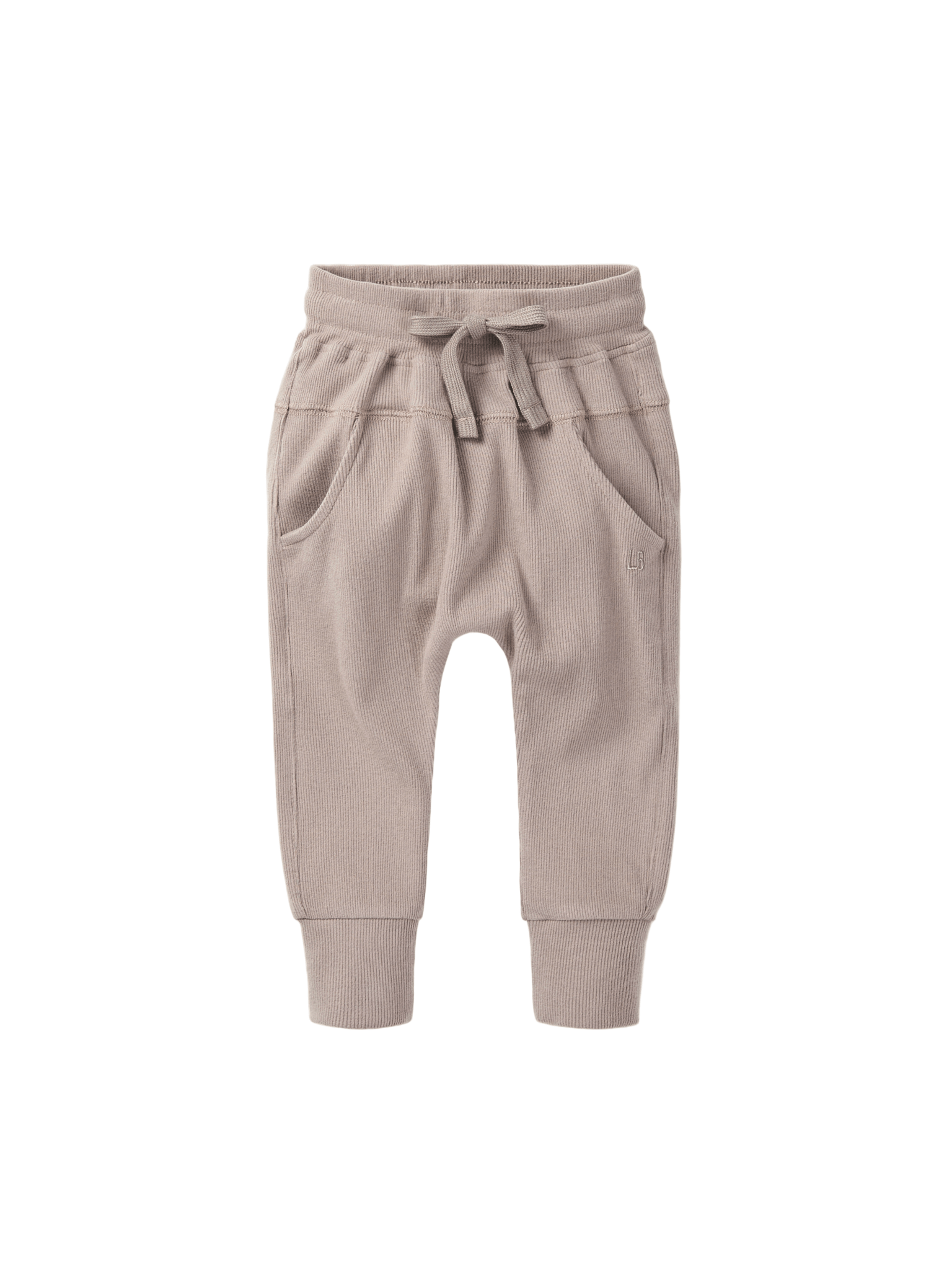 Ribbed Jogger - Mushroom - Little Bipsy