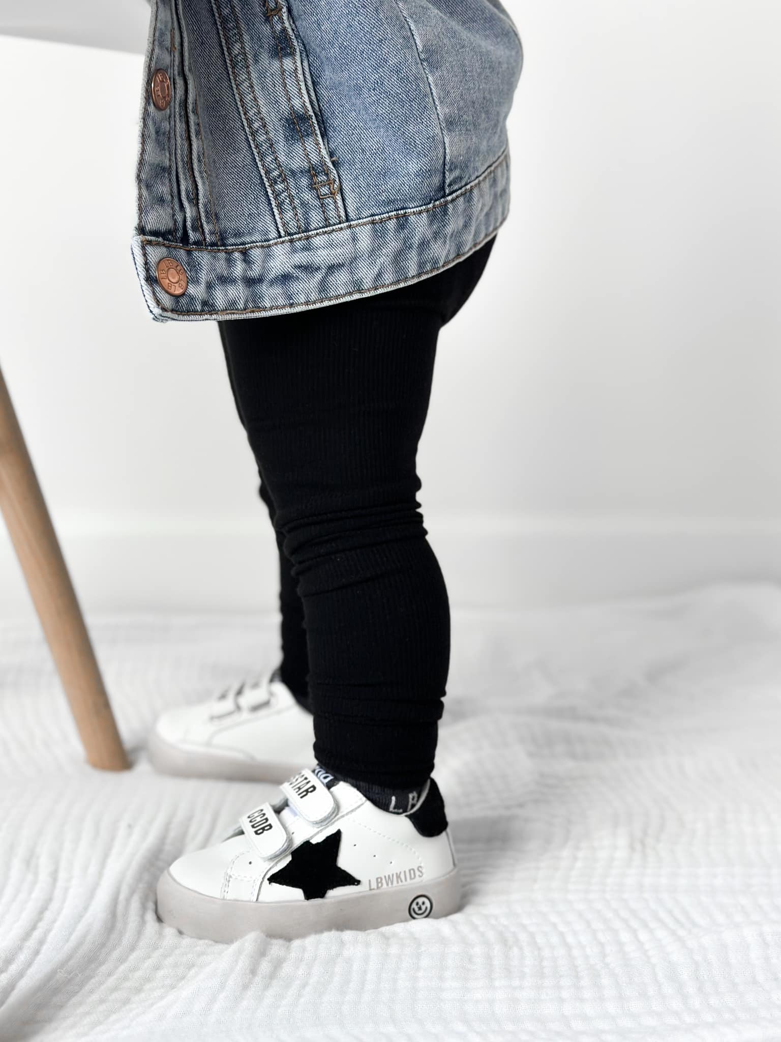 Ribbed Legging - Black - Little Bipsy