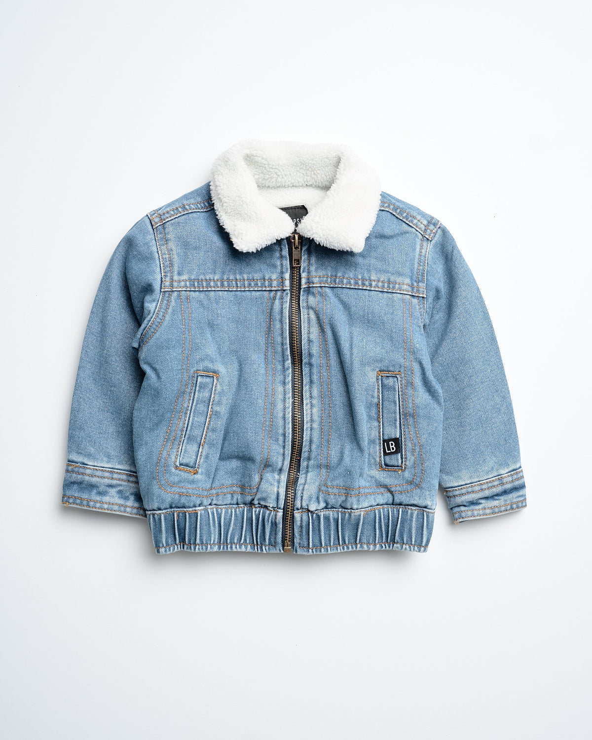 Sherpa Denim Jacket - Little Bipsy