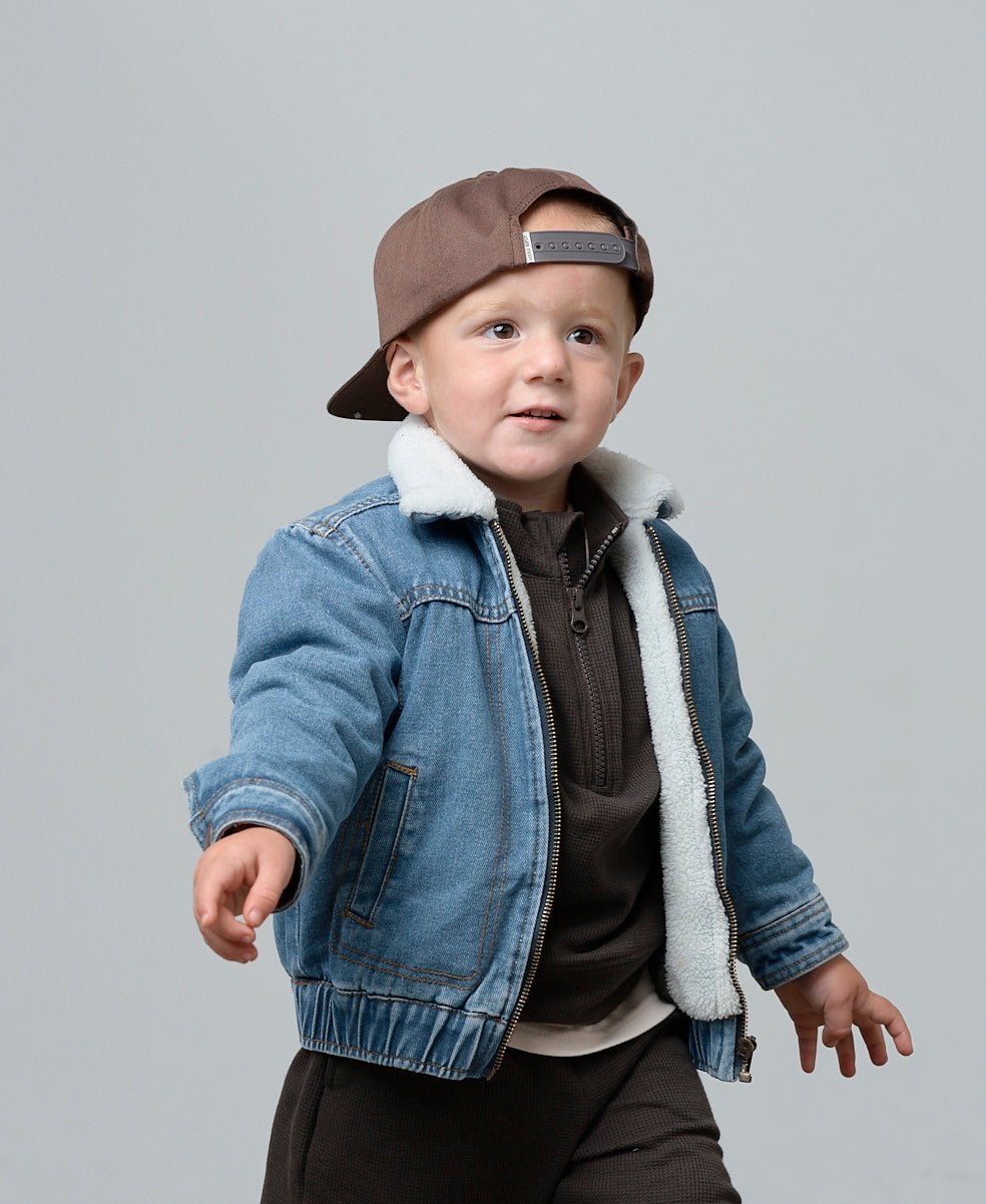 Sherpa Denim Jacket - Little Bipsy