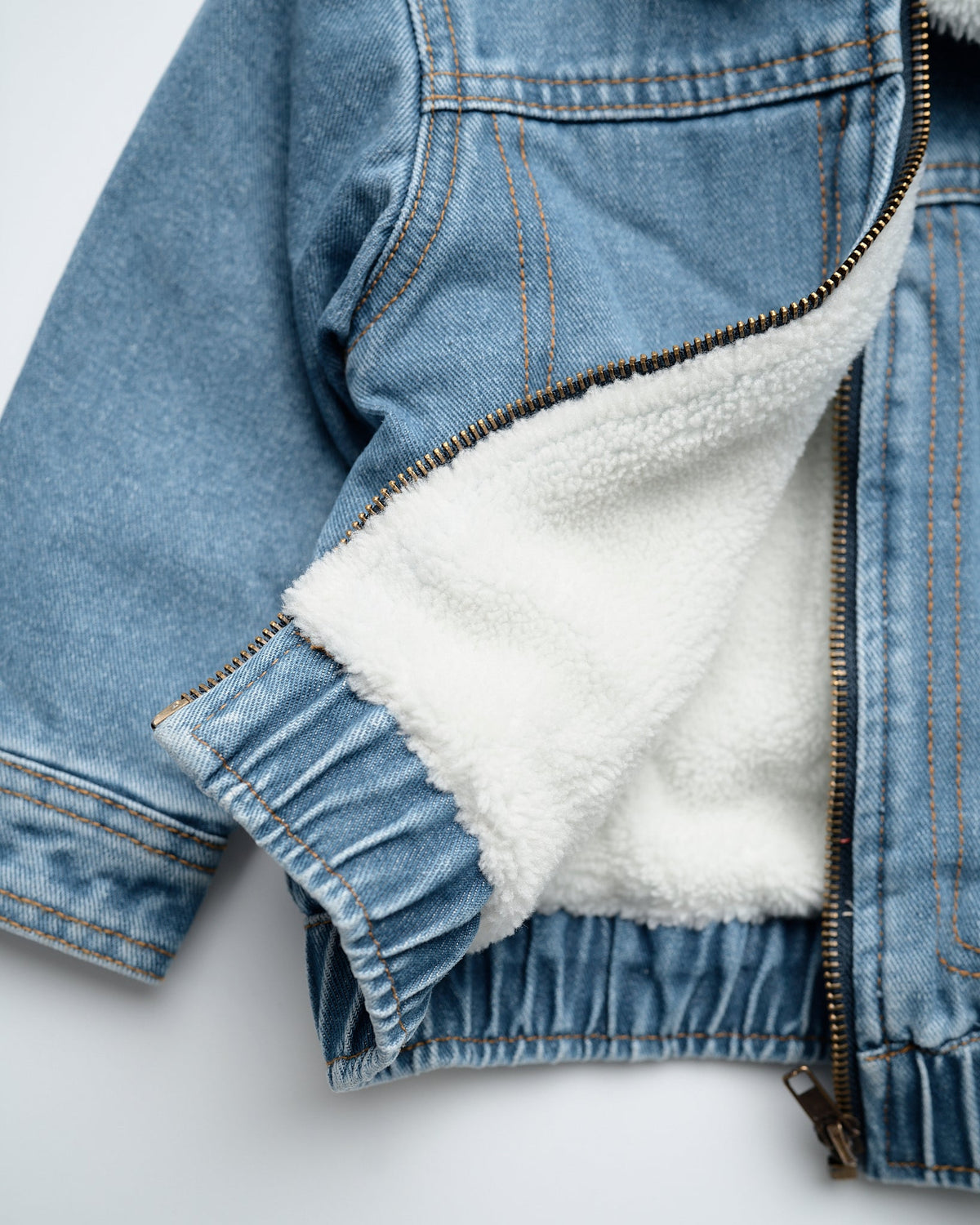Sherpa Denim Jacket - Little Bipsy
