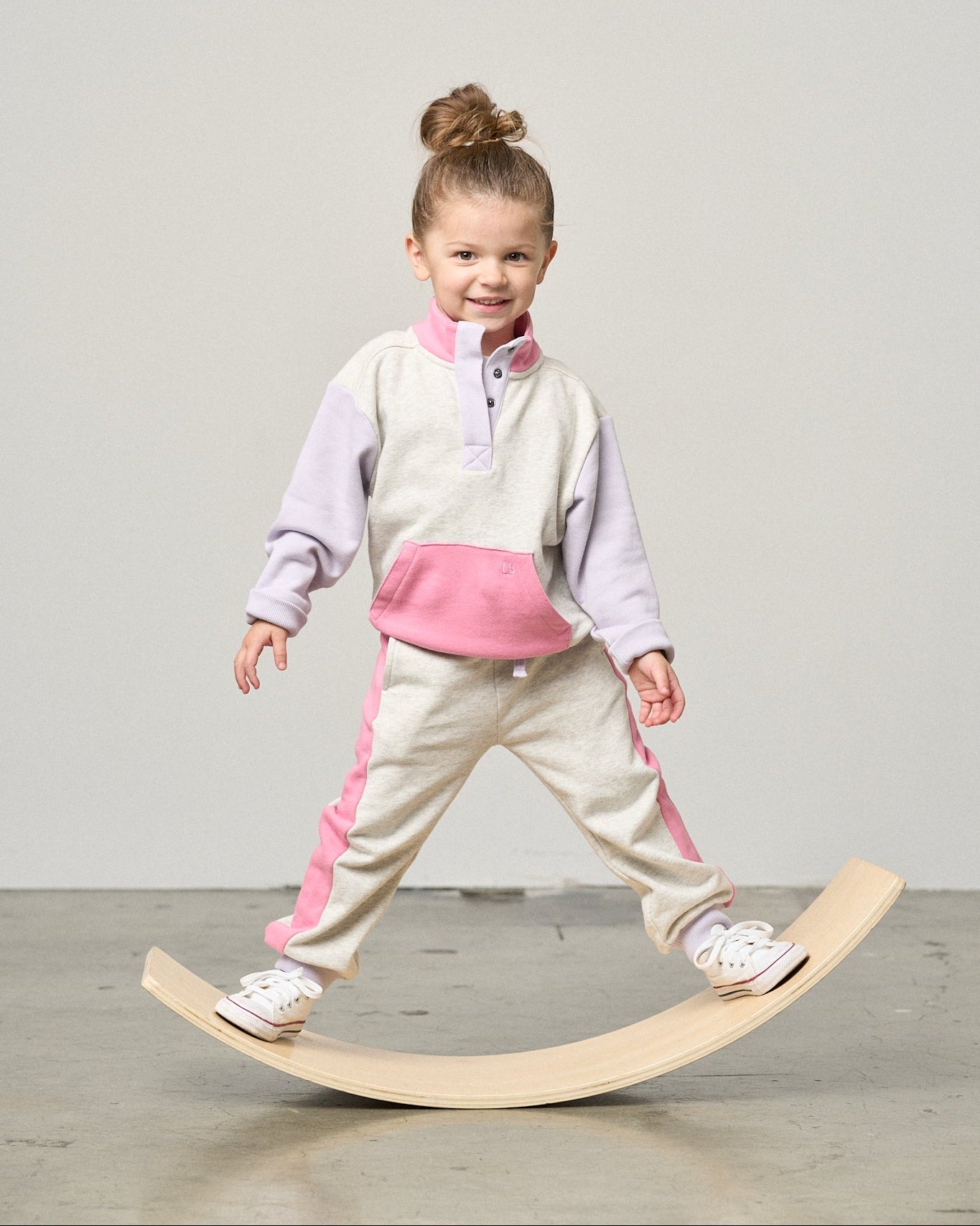 Side Stripe Jogger - Rose - Little Bipsy
