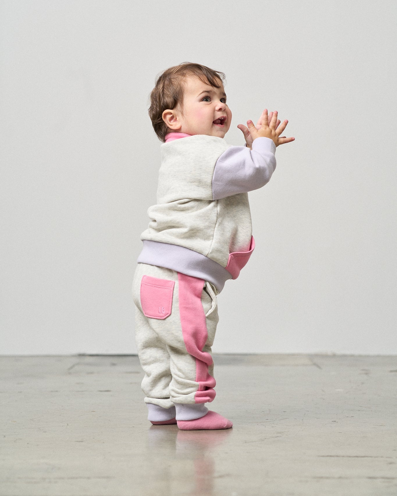 Side Stripe Jogger - Rose - Little Bipsy