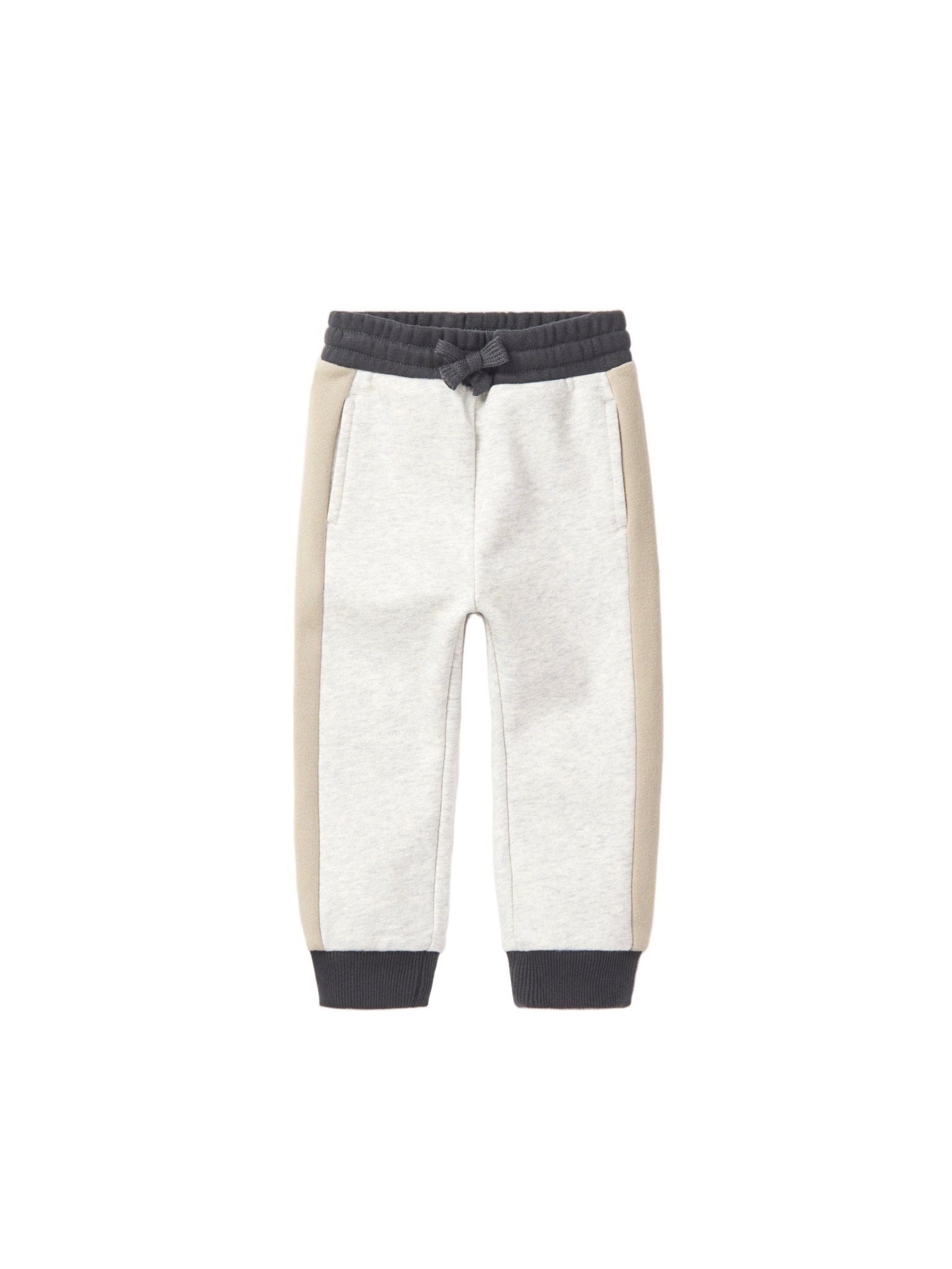 Side Stripe Jogger - Stone Grey - Little Bipsy