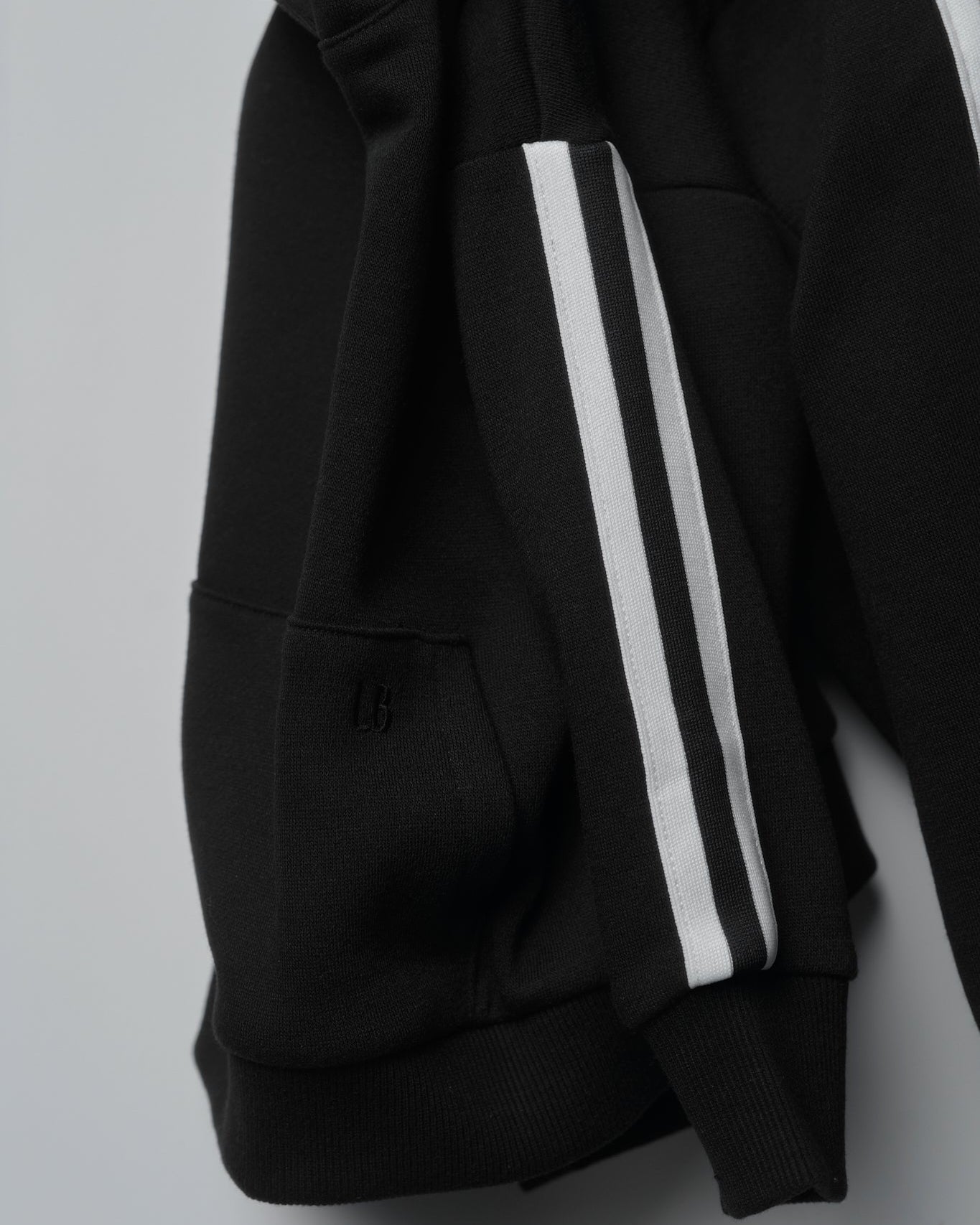 Side Trim Hoodie - Black - Little Bipsy