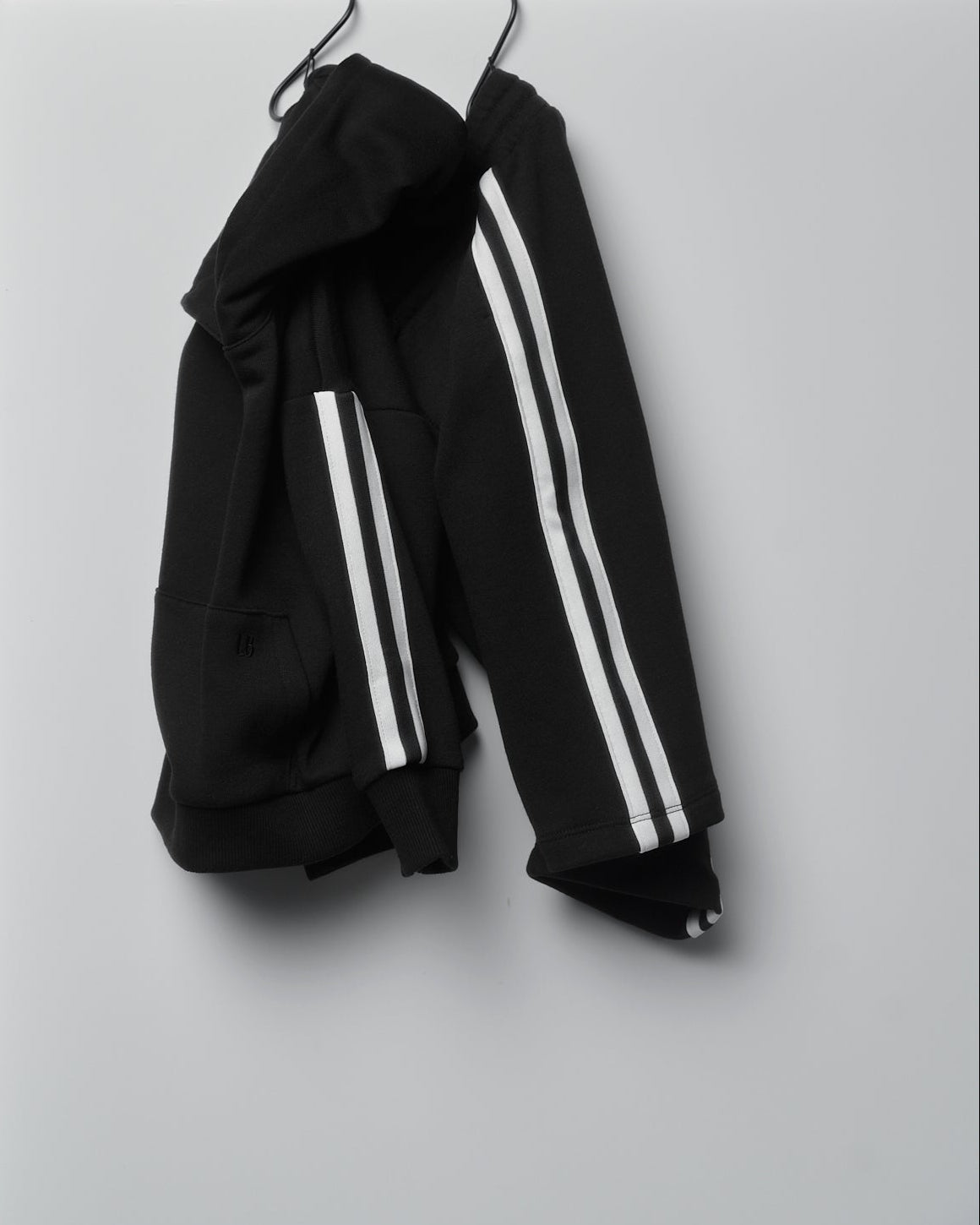 Side Trim Hoodie - Black - Little Bipsy