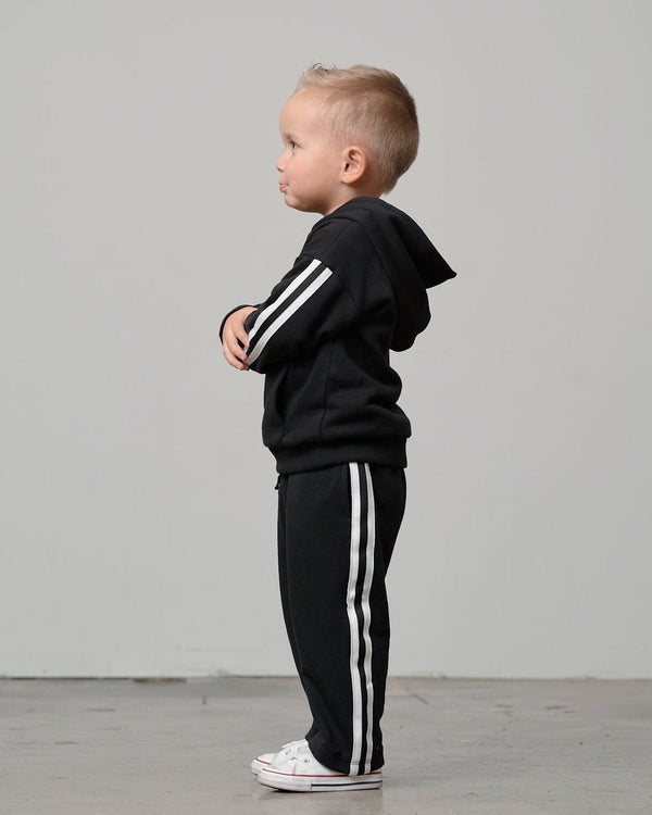 Side Trim Pant - Black - Little Bipsy