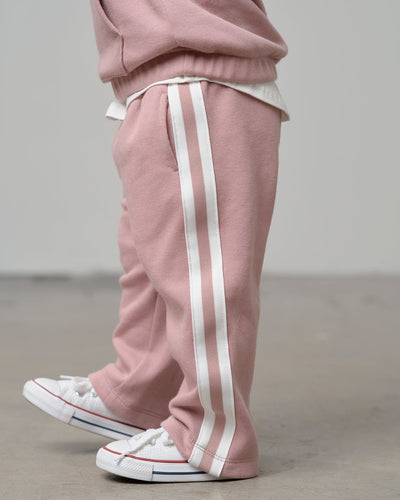 Side Trim Pant - Dusty Rosewood - Little Bipsy