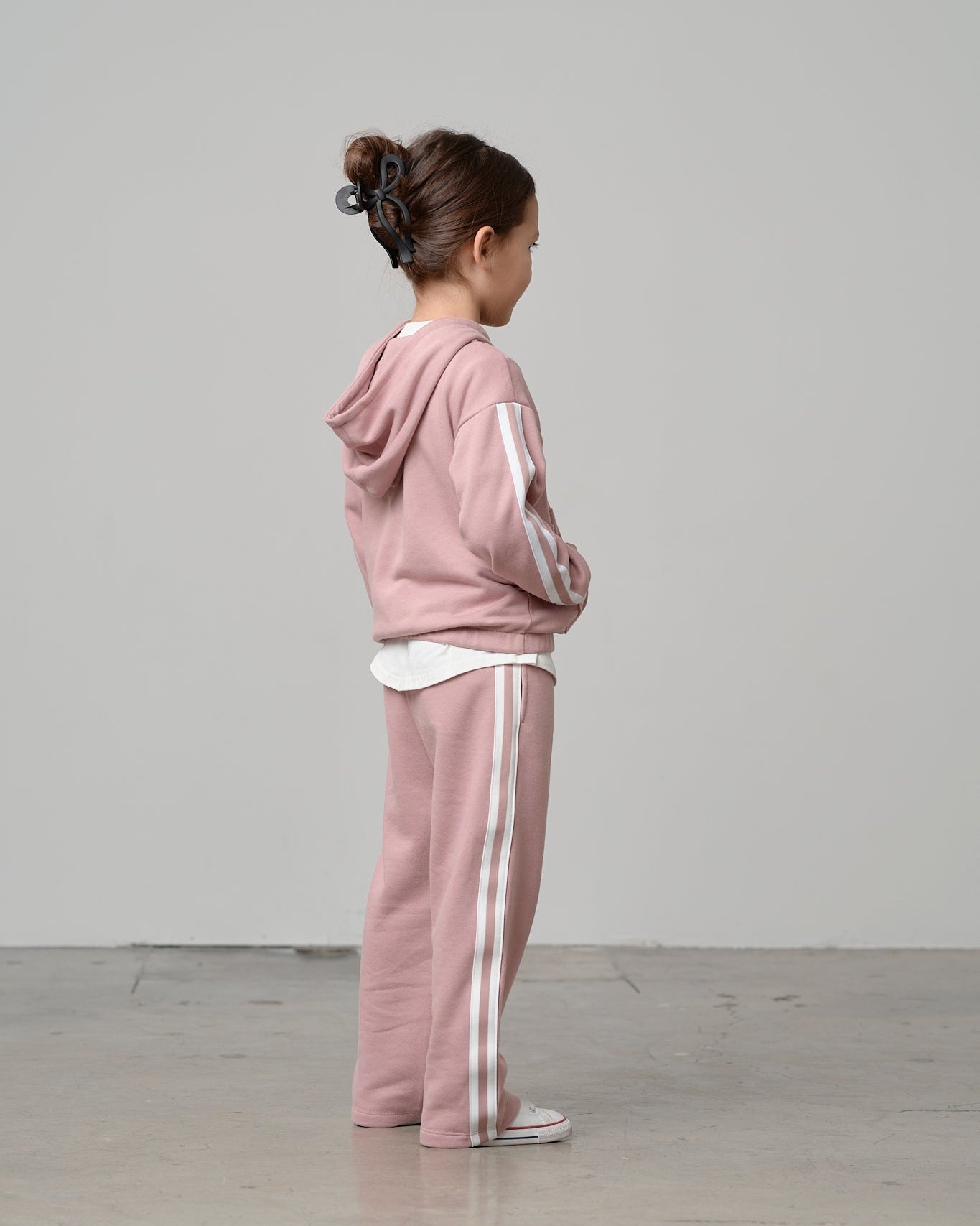 Side Trim Pant - Dusty Rosewood - Little Bipsy