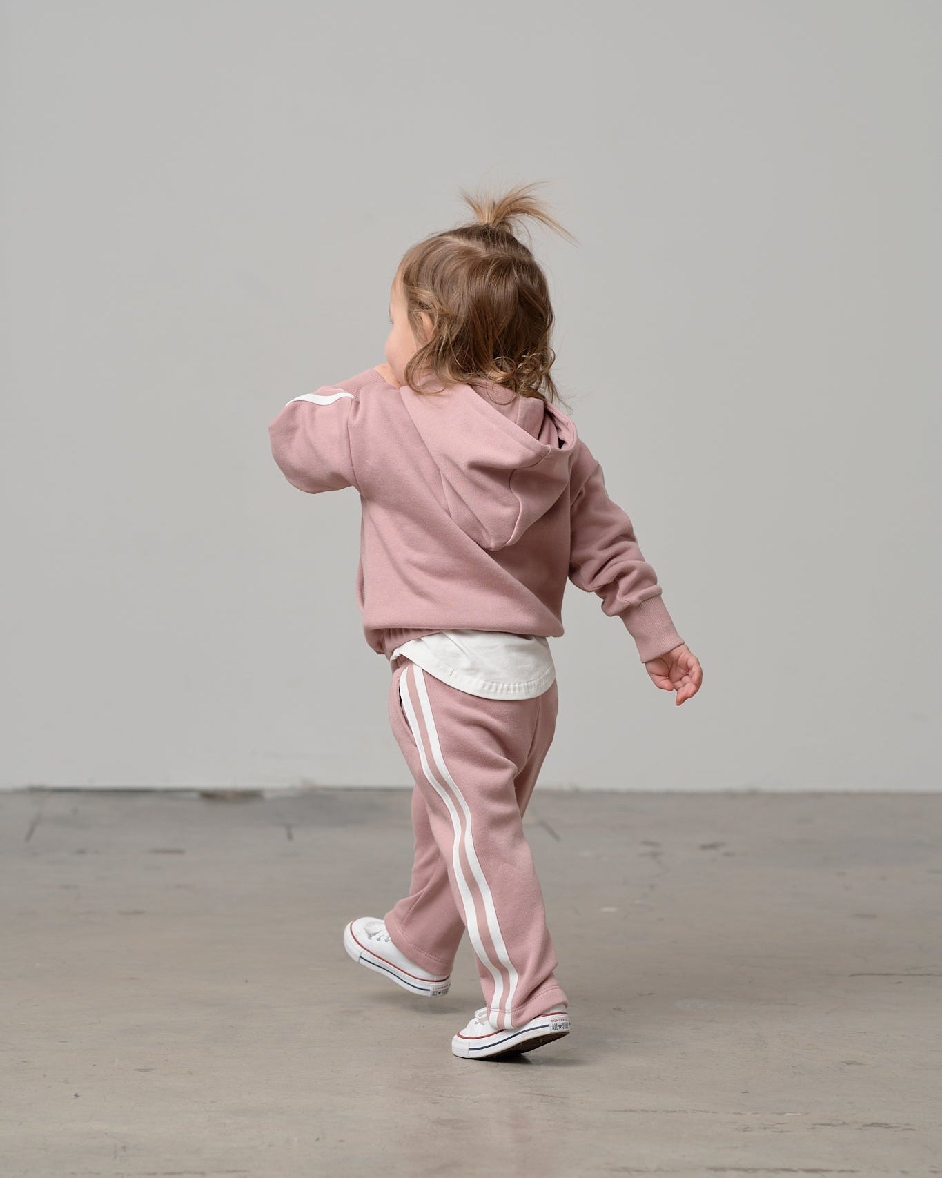 Side Trim Pant - Dusty Rosewood - Little Bipsy