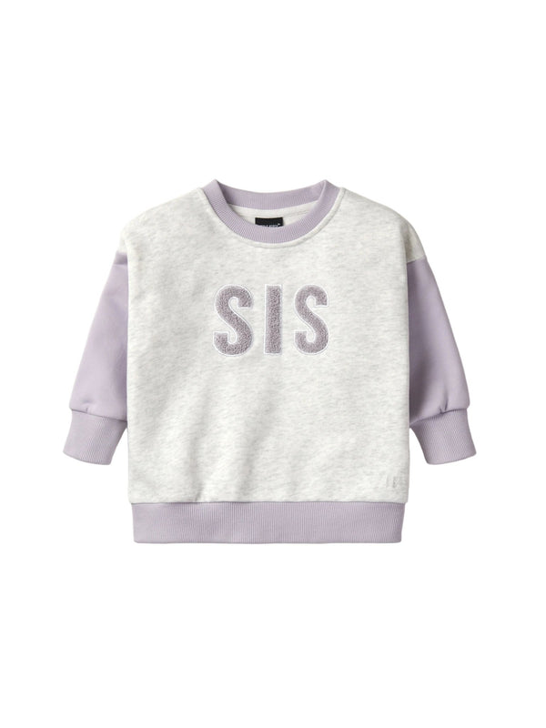 Sis Elevated Crewneck - Lilac - Little Bipsy