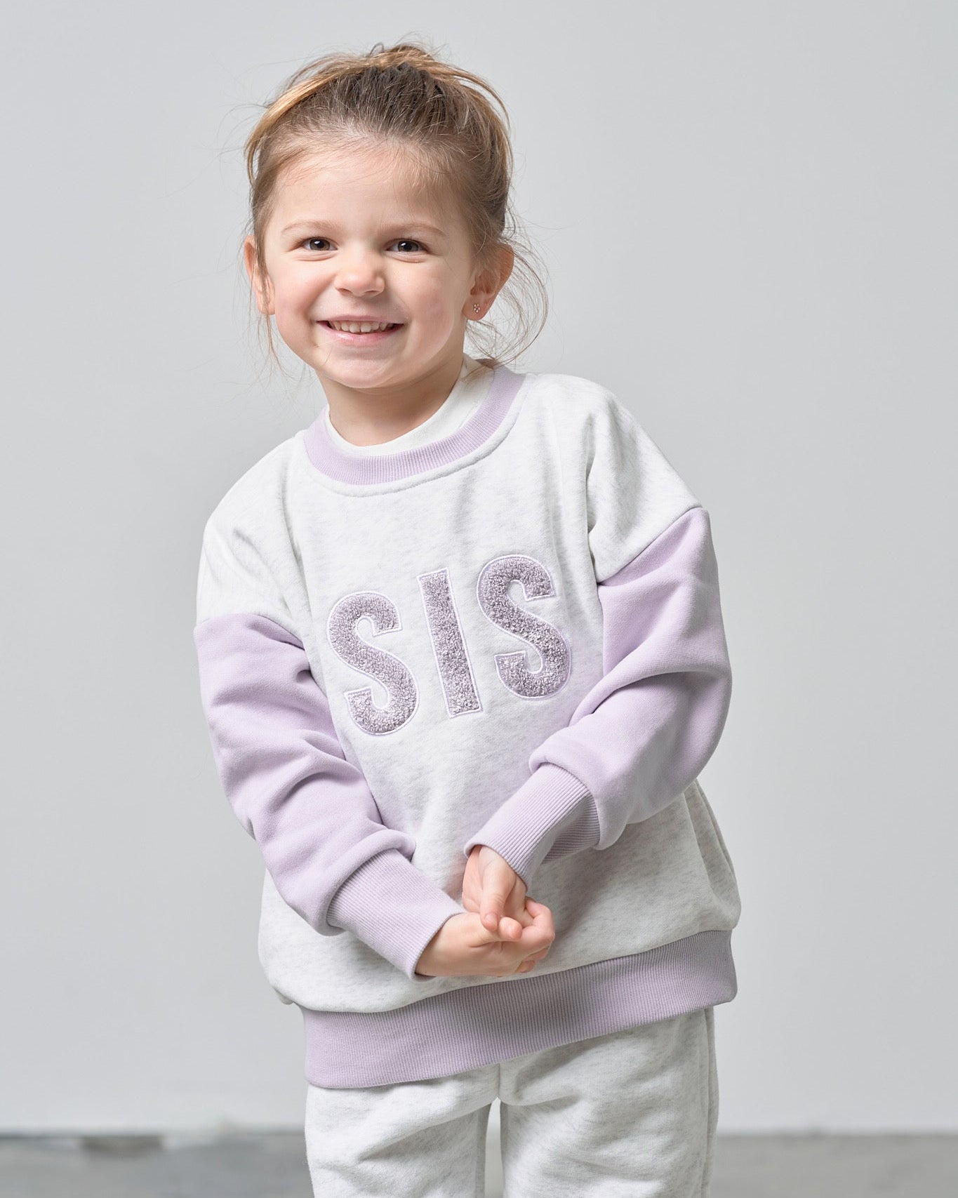 Sis Elevated Crewneck - Lilac - Little Bipsy